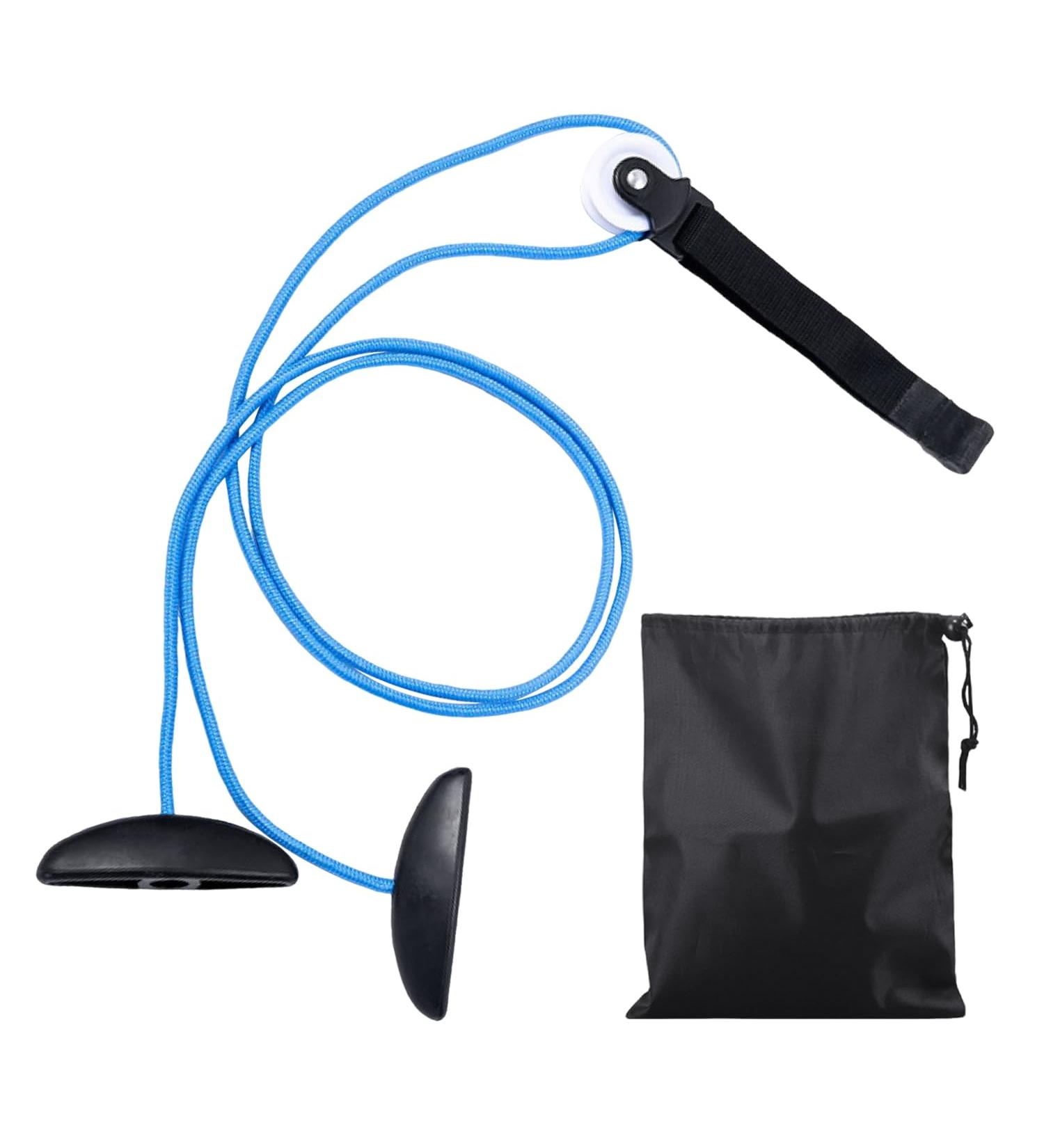 1 x Pulley 1 x Black Oxford Fabric Drawstring Bag Arm Strap Shoulder Pulley On Door Pain Relief Arm Rehabilitation Tool - Buy Online on GoSupps.com