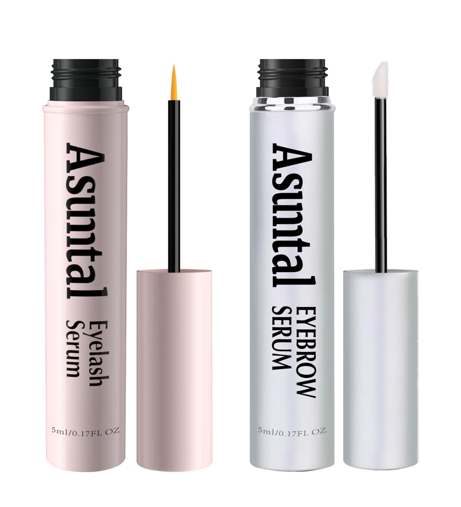 Lash Serum & Eyebrow Serum Kit Natural Formula Eyelash Growth Promotes Longer Thicker & Fuller Lashes & Brows Vegan Cruelty-Free For Sensitive Eyes (2 Pack 10ml) - Buy Online on GoSupps.com