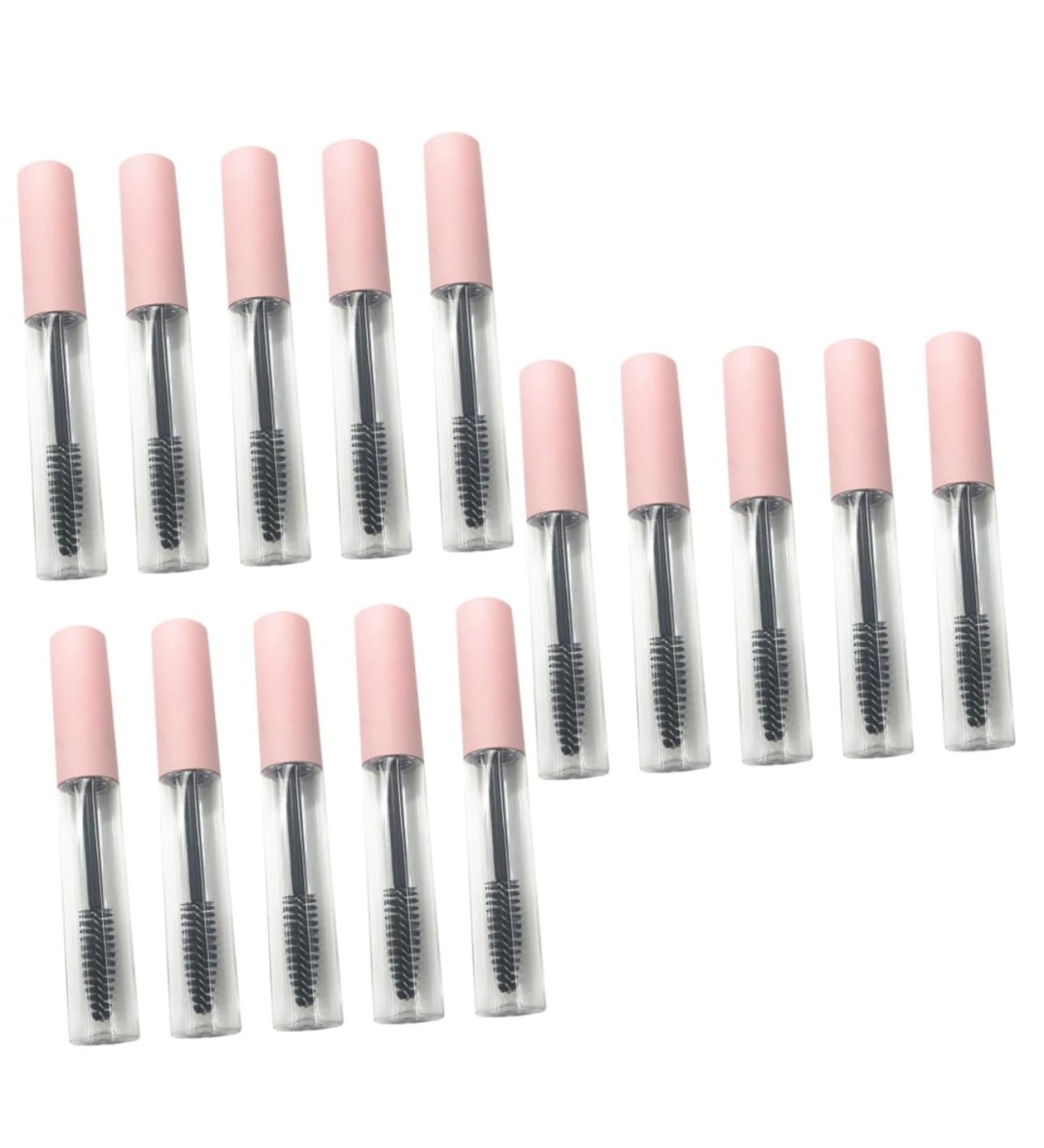 TOVINANNA 15 Pcs Mascara Tube Cosmetic Containers Eyelash Wand Bottle DIY Mascara Bottles Abs Pink - Buy Online on GoSupps.com