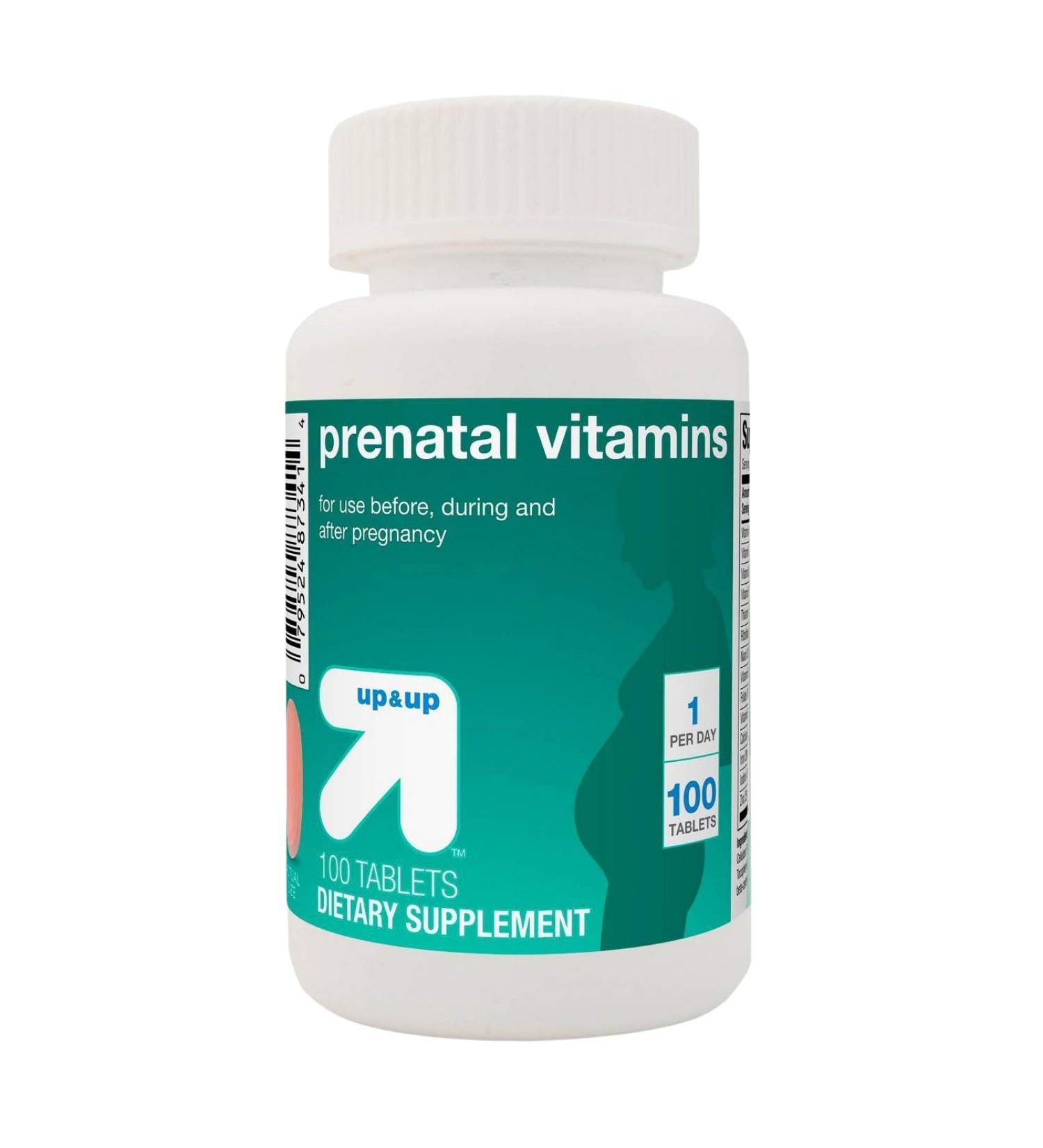 Up & Up Prenatal Vitamins Dietary Supplement - 100 Tablets | Compare to Stuart Prenatal - Buy Online on GoSupps.com