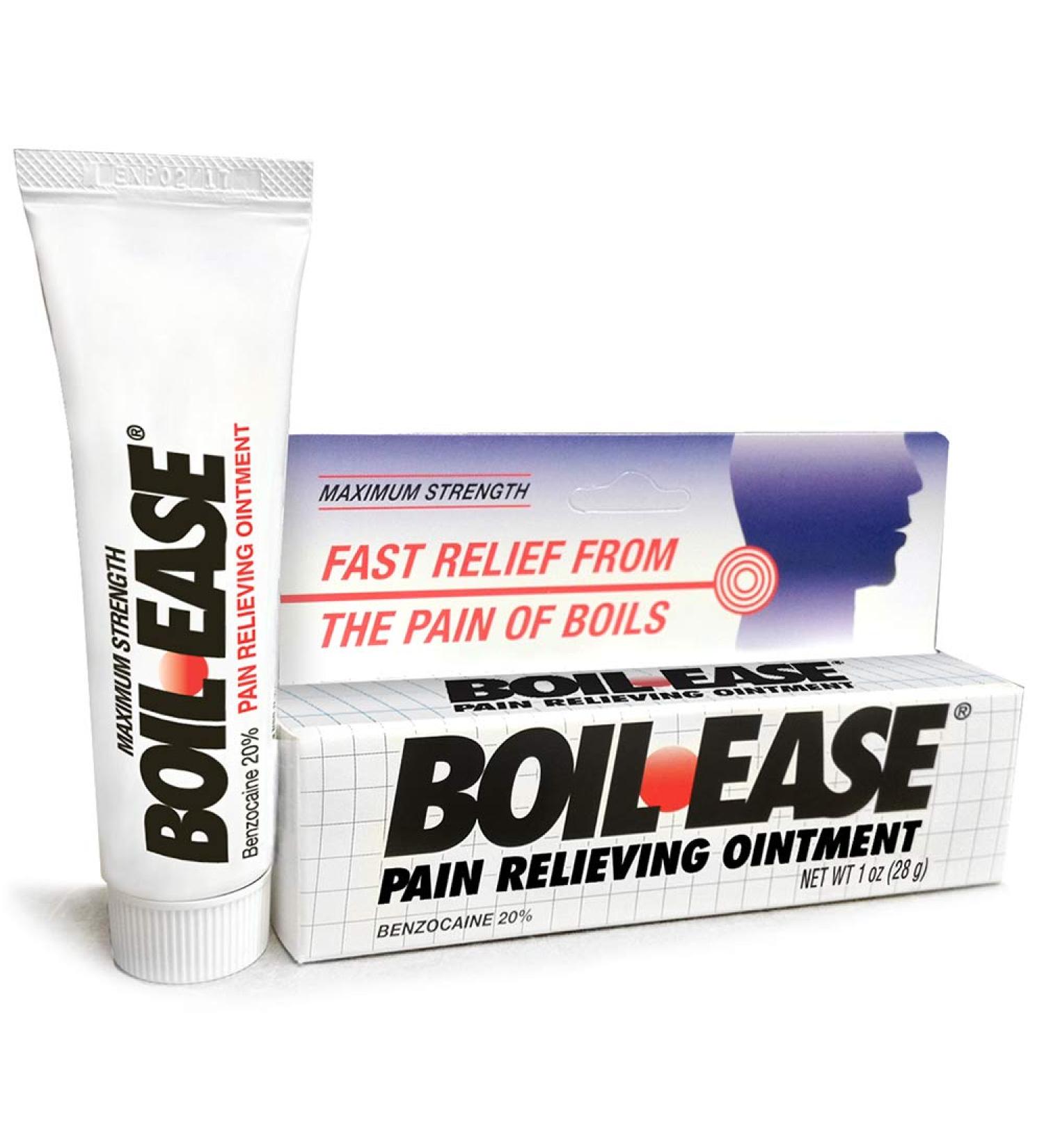 Boil Ease Pain Relief Ointment - 1 Ounce | Fast-Acting Solution - Buy Online on GoSupps.com
