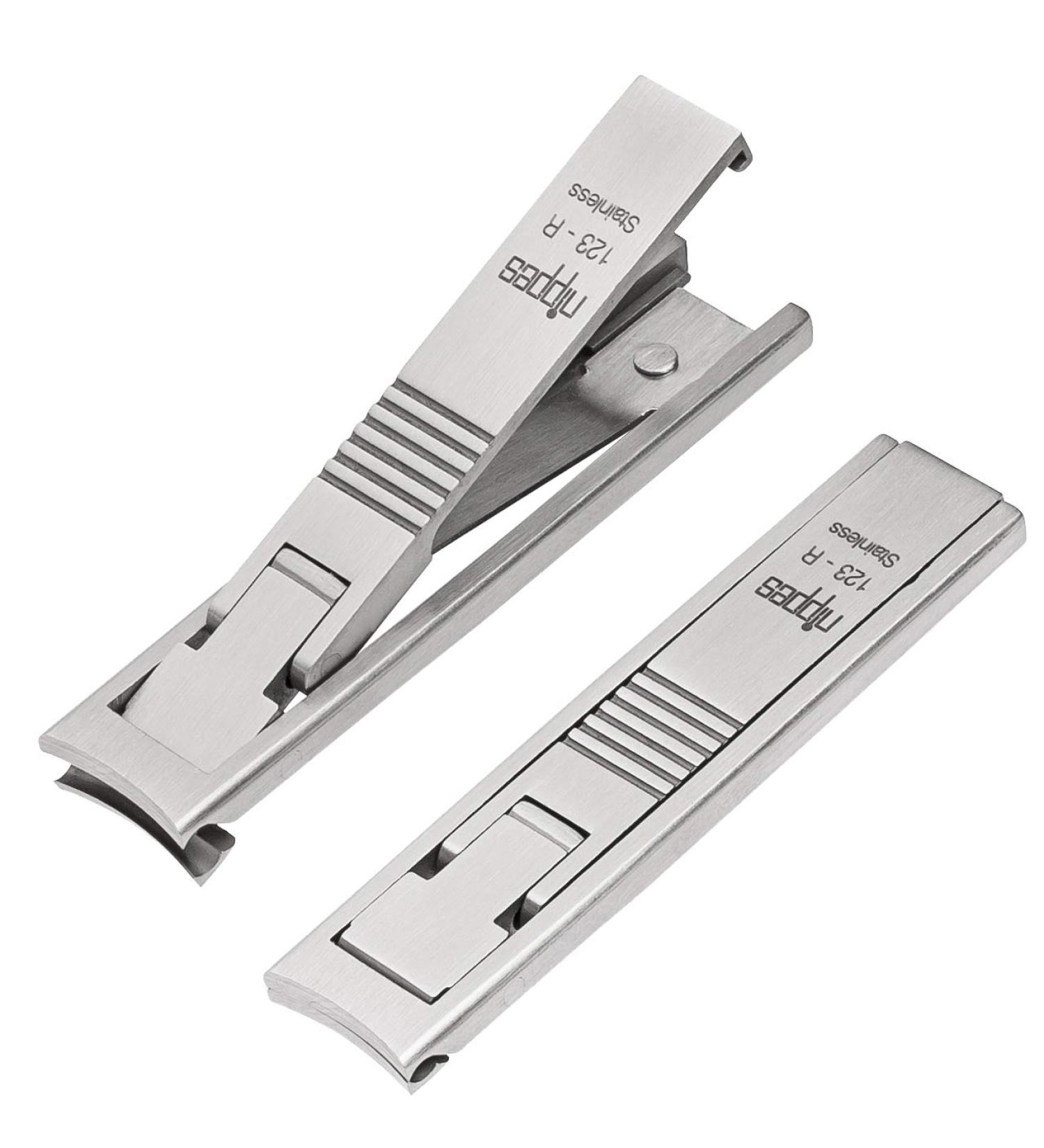 Buy Nipple Travel Nail Clipper - 8 cm Stainless Steel Rustproof with Leather Case | Premium Foot Nail Care Tool - Buy Online on GoSupps.com