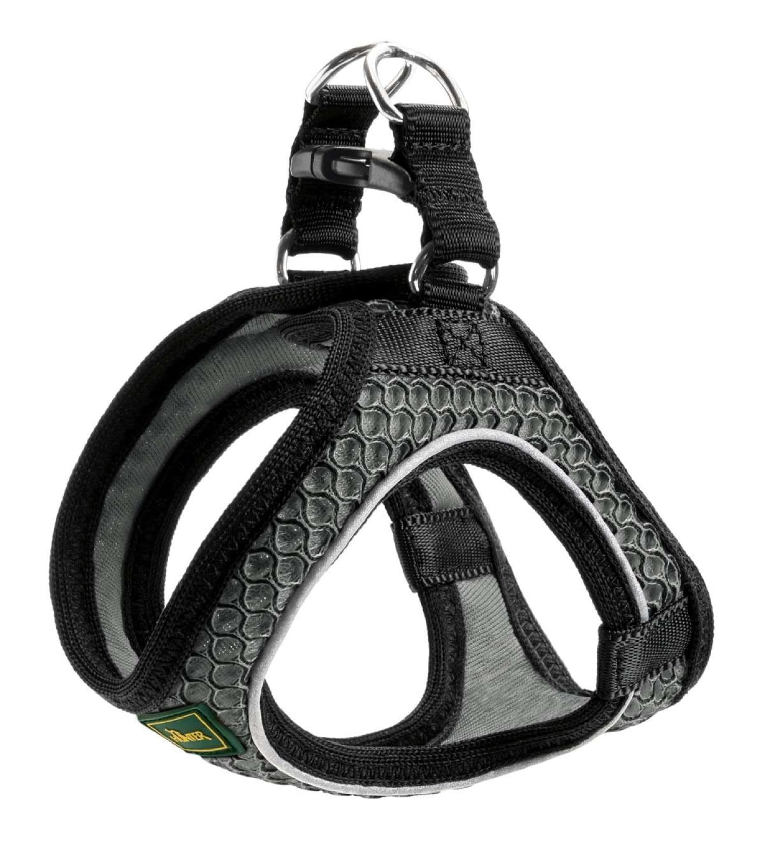 HUNTER HILO Comfort Harness for Small Dogs - Mesh & Reflective - Anthracite XS | International Shipping - Buy Online on GoSupps.com