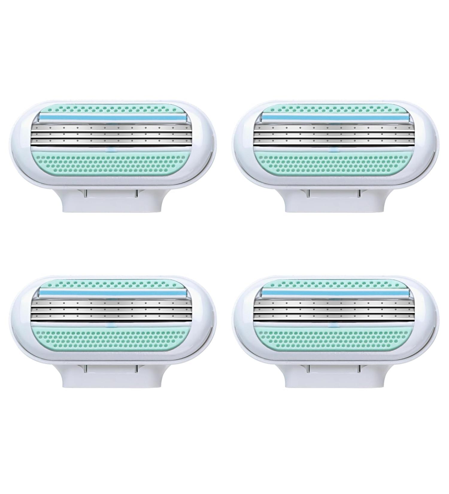 4Pcs Gillette Venus Extra Smooth Women's Razor Blades Refills - Effortless Glide, Comfort Edge, Washable - Buy Online on GoSupps.com
