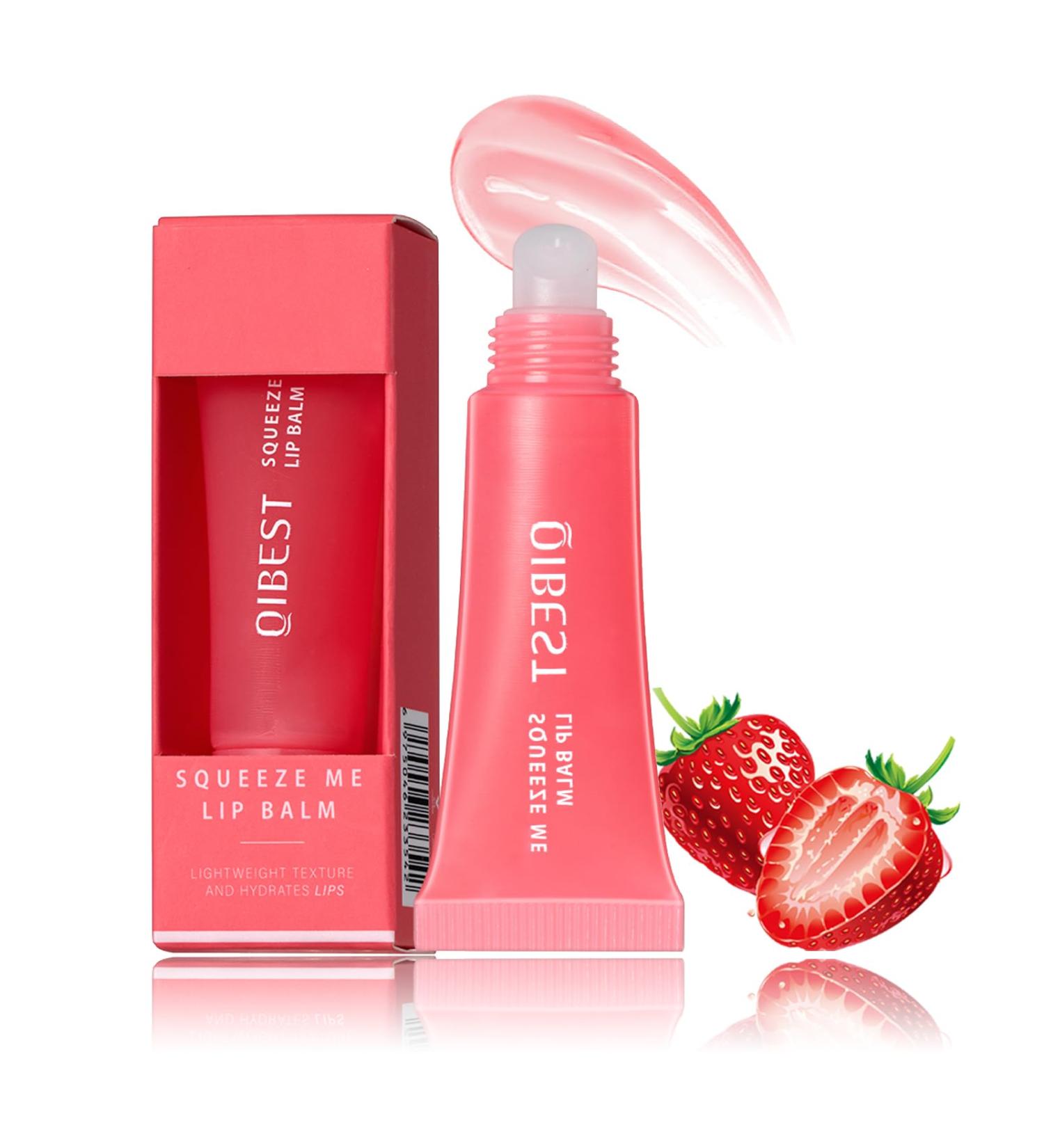 Lip Balm Moisturising Lip Balm Lip Mask for Day&Night Lip Care Infused With Hyaluronic Acid Lighten Dark Lip Color Reduce Lip Lines&Wrinkle Lip Repair Strawberry #02 02# Strawberry - Buy Online on GoSupps.com