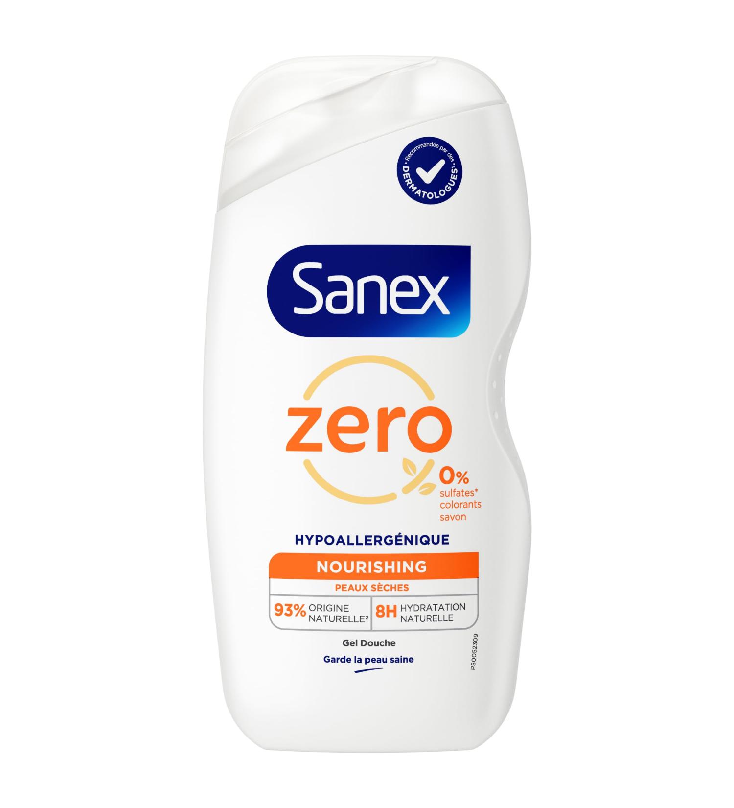 Sanex Sanex Zero-% Nourishing Shower Gel For Dry Skin Biodegradable and Vegan 475 ml