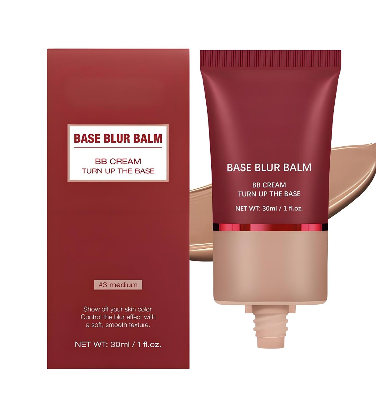  SONGVISON Blur Balm Base: Lightweight matte BB cream with buildable full coverage for instant radiance and flawless makeup hypoallergenic oil-free formula long-lasting all-day wear - Buy Online on GoSupps.com