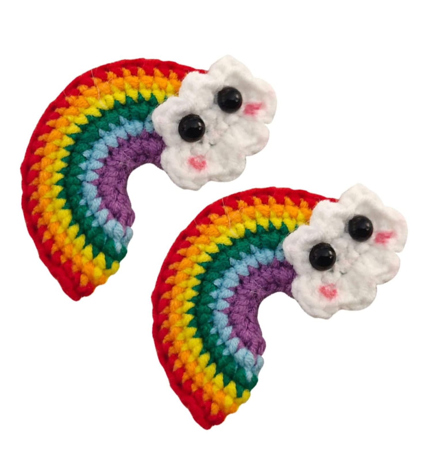 FRCOLOR 1 Pair Rainbow Barrettes Girl Hair Barrettes Snap Side Clamp Hair Bang Clip Cartoon Hair Clips Decorative Hair Clips Colorful Hair Clips Hair Pin Wild Child Wool Felt Alloy - Buy Online on GoSupps.com