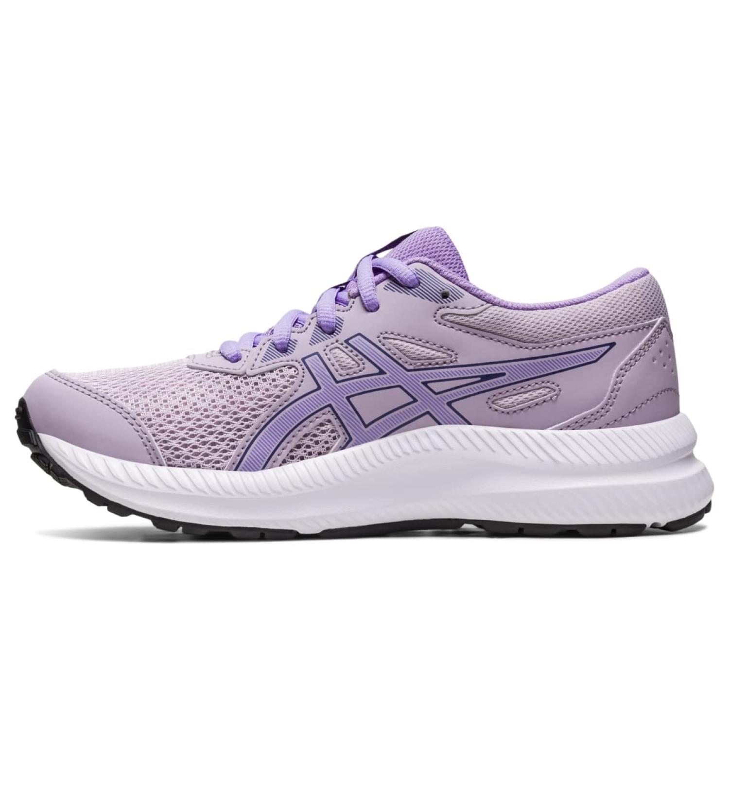 ASICS Kid's Contend 8 Grade School Running Shoe - Dusk Violet/Digital Violet - Size 2 Big Kid - Buy Online on GoSupps.com