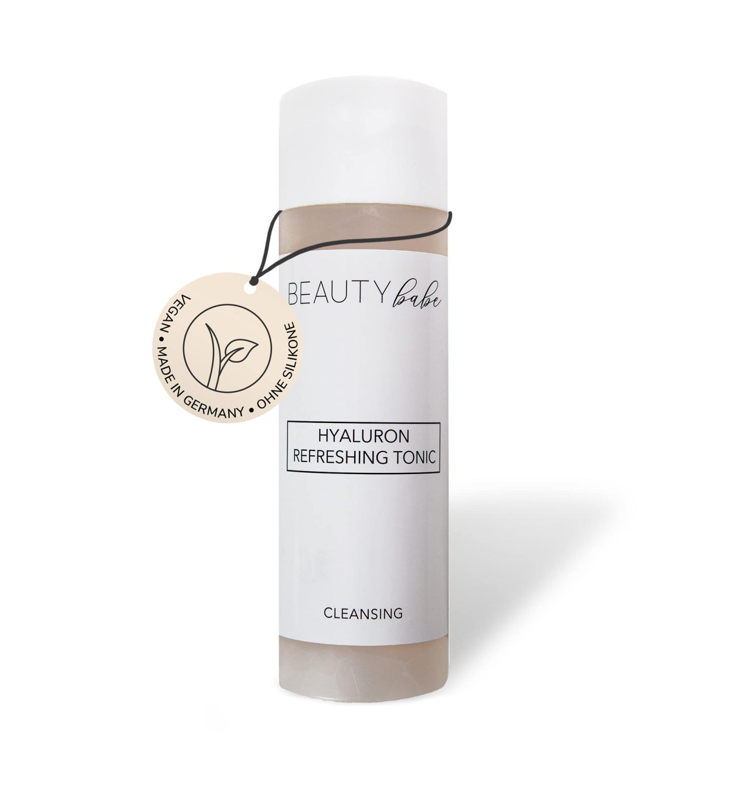  BEAUTY babe Hyaluronic acid hydrating facial toner - 200 ml - Sustainable cosmetics - Made in Germany - Soothing and smoothing facial toner - Tonic for organic facial care - Buy Online on GoSupps.com
