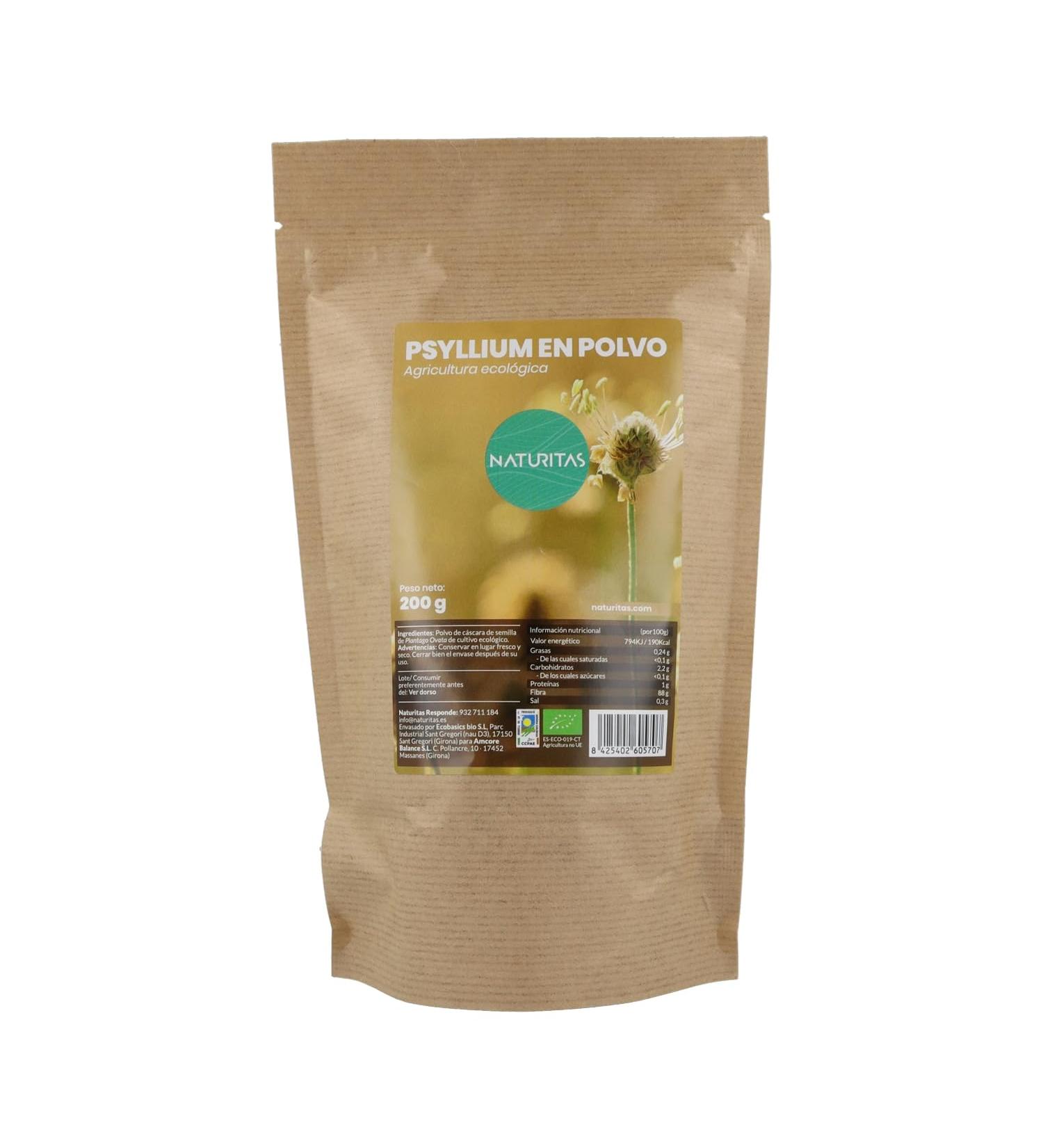 Naturitas Essentials Organic psyllium powder 200 g - Buy Online on GoSupps.com