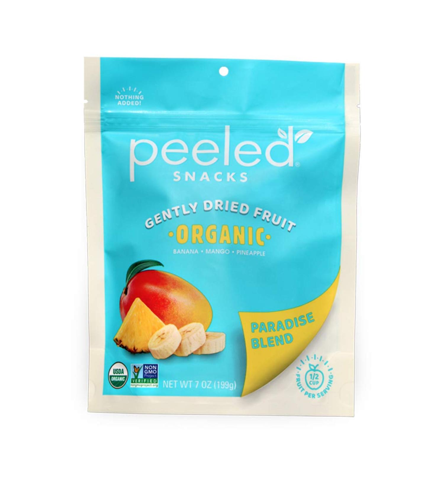 Peeled Snacks Organic Dried Fruit Paradise Blend - 7 oz | Healthy Snack - Buy Online on GoSupps.com