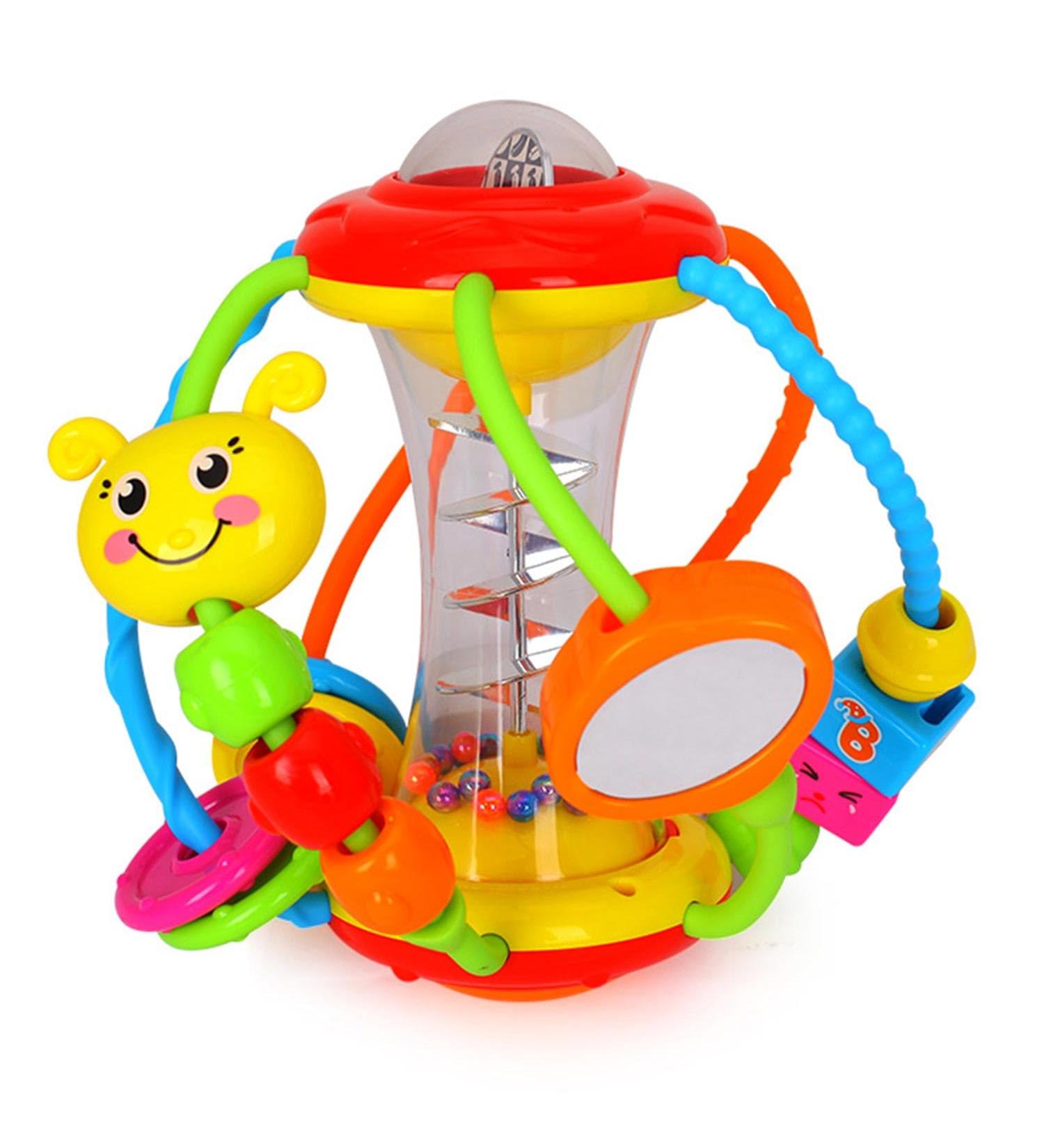 Hola Baby Toys: Motoric Rassel Ball for 6 Months+ - Perfect Greifball & Crawling Toys for Babies 3 to 12 Months - Buy Online on GoSupps.com