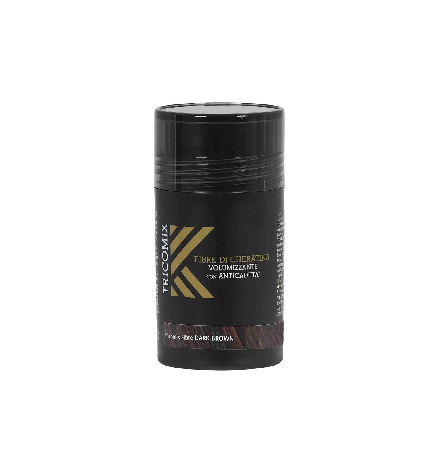 Tricomix Fibre Dark Brown 12gr Volumizing Keratin Fibers With Anti Hair Loss Principles - Buy Online on GoSupps.com