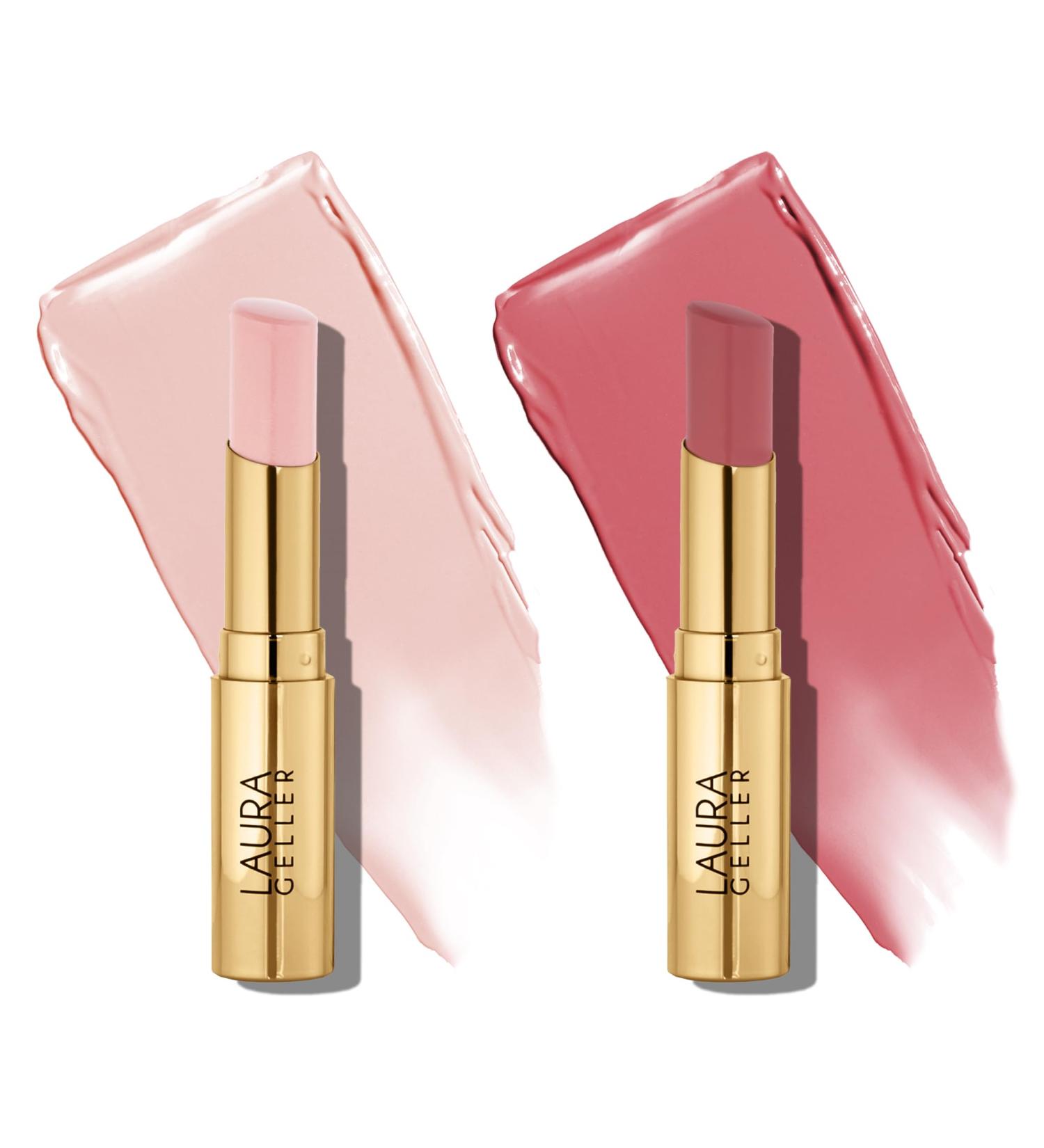 LAURA GELLER NEW YORK Jelly Balm Tinted Lip Balm Duo - In the Buff + Sheerly Amazing - Buy Online on GoSupps.com