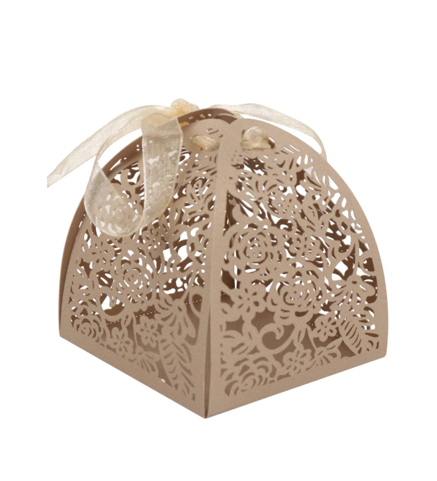 Healeved 50pcs Box candy box wedding Shenzhen 1 count (Pack of 1) Golden - Buy Online on GoSupps.com