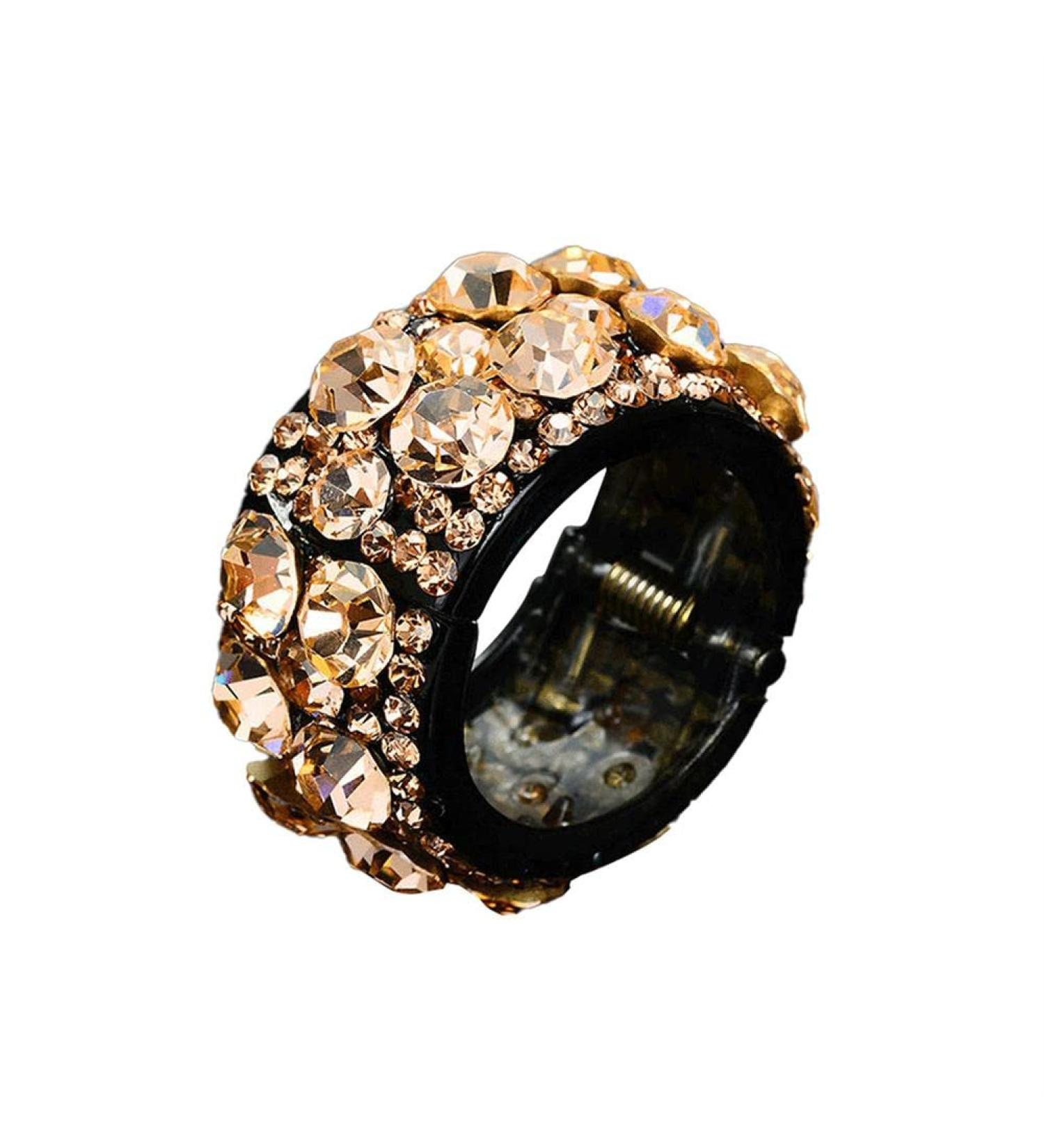 Rhinestone Hair Claw Clip High Ponytail Clip Fixed Hairpin Styling Accessories D8N3 C Ponytail Girls For Women Rhinestone champagne - Buy Online on GoSupps.com