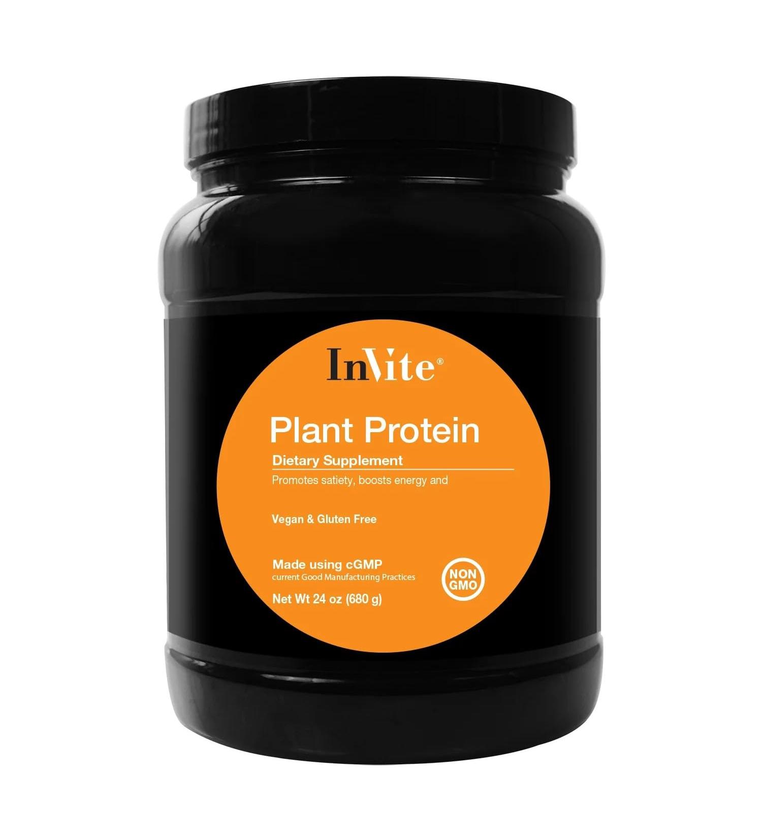 Invite Health Plant Protein Vanilla - Promotes Satiety - Boosts Energy - Supports Lean Muscle Mass - 24Grams (Approx. 1 Scoop) - 20 Servings - Buy Online on GoSupps.com