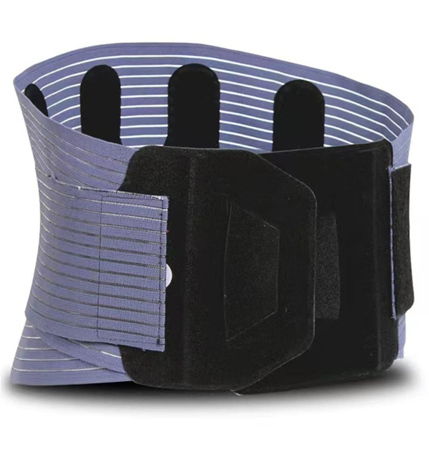 Breathable Summer Back Bandage for Men & Women | Waist Support & Lumbar Decompression Belt for Sciatica Herniated Disc Scoliosis Relief - Blue Gray XL - Buy Online on GoSupps.com