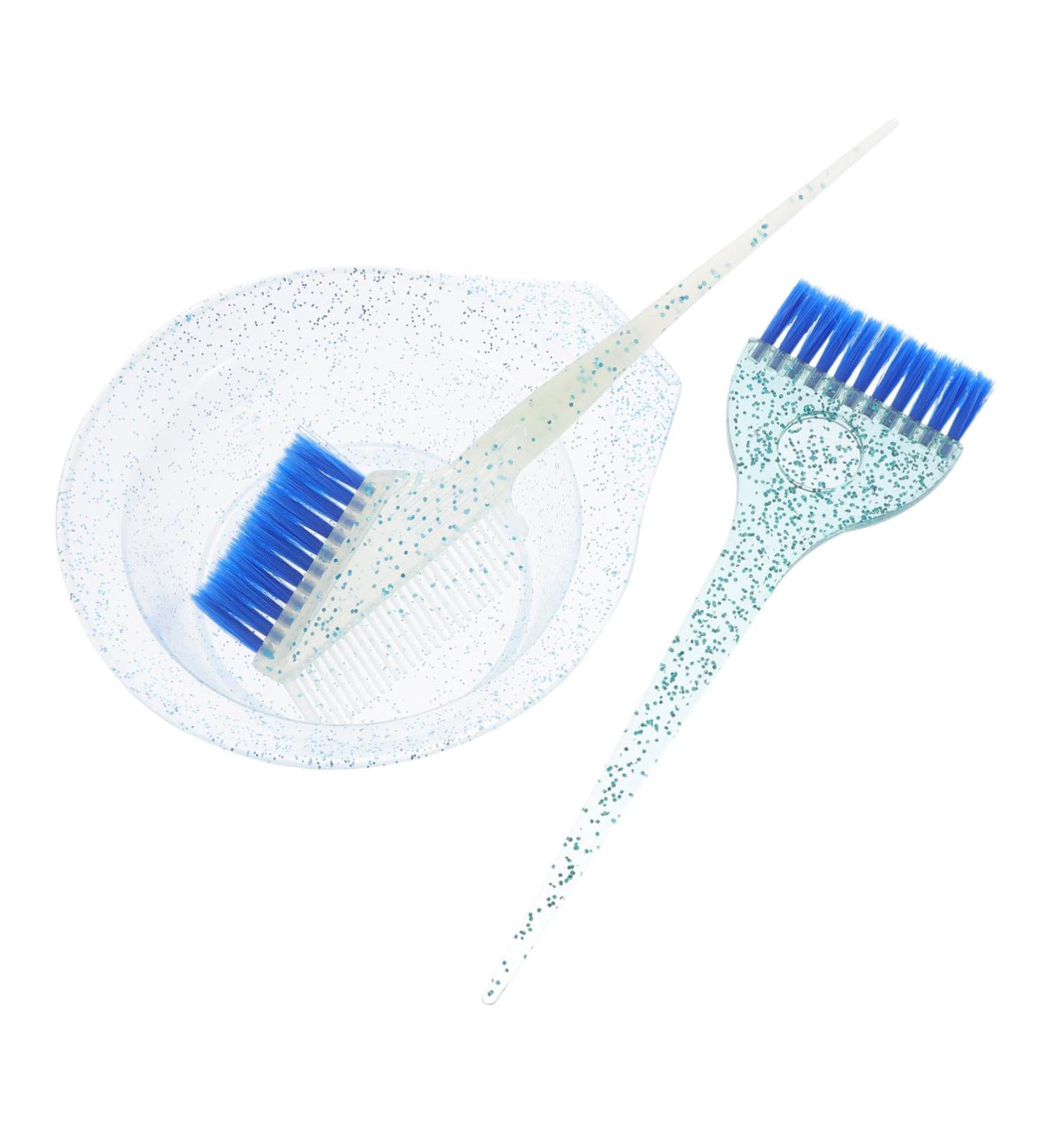 SOIMISS Set Brosse et Bol Coloration Cheveux Bleu Poils Flexibles pour Application Uniforme Bol M lange Pratique pour Salons Kit R utilisable pour Teinture et M ches - Buy Online on GoSupps.com