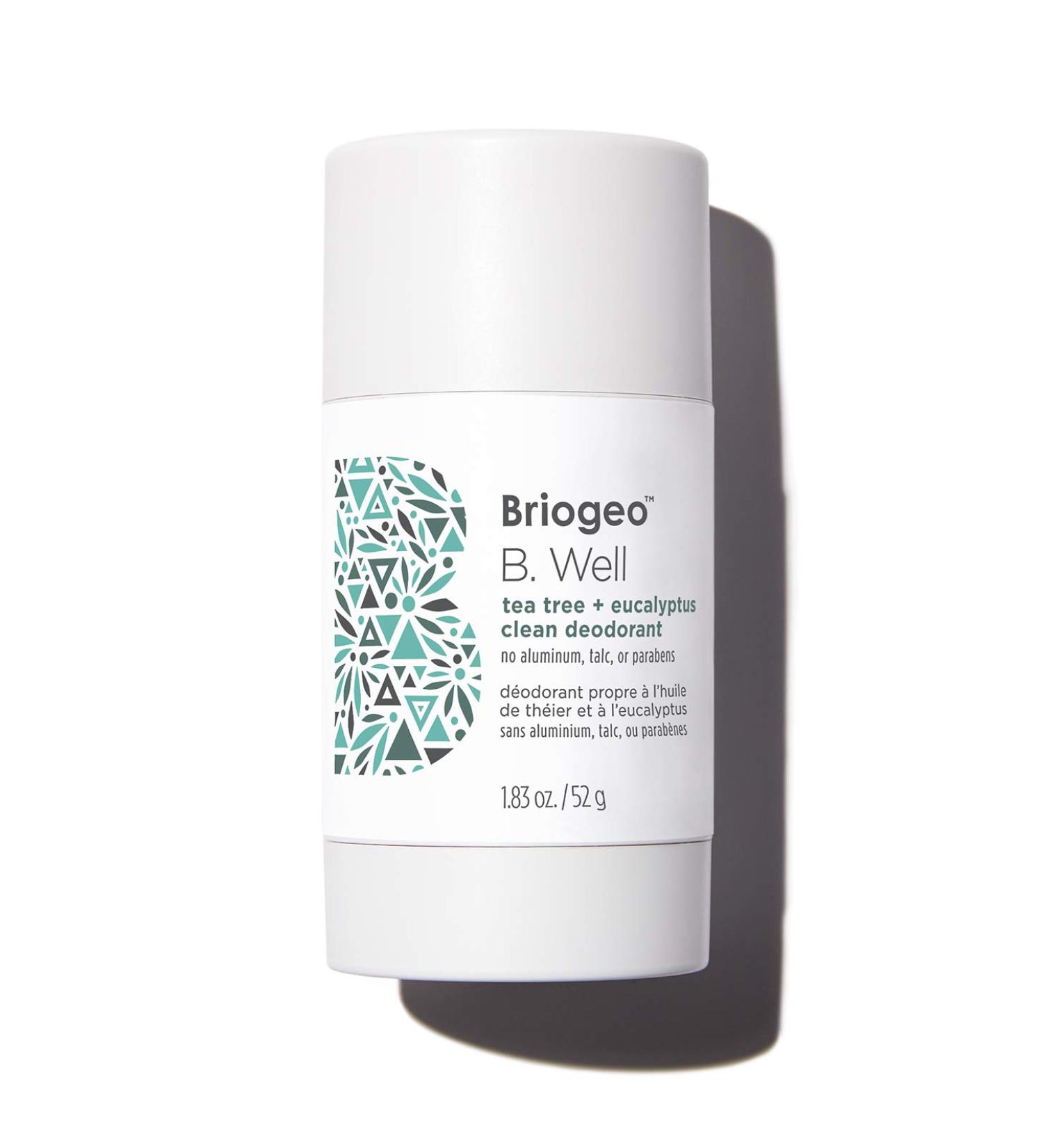 Briogeo B. Well Tea Tree + Eucalyptus Clean Deodorant - Aluminum-Free, Vegan & Cruelty-Free - 1.83 oz - Buy Online on GoSupps.com