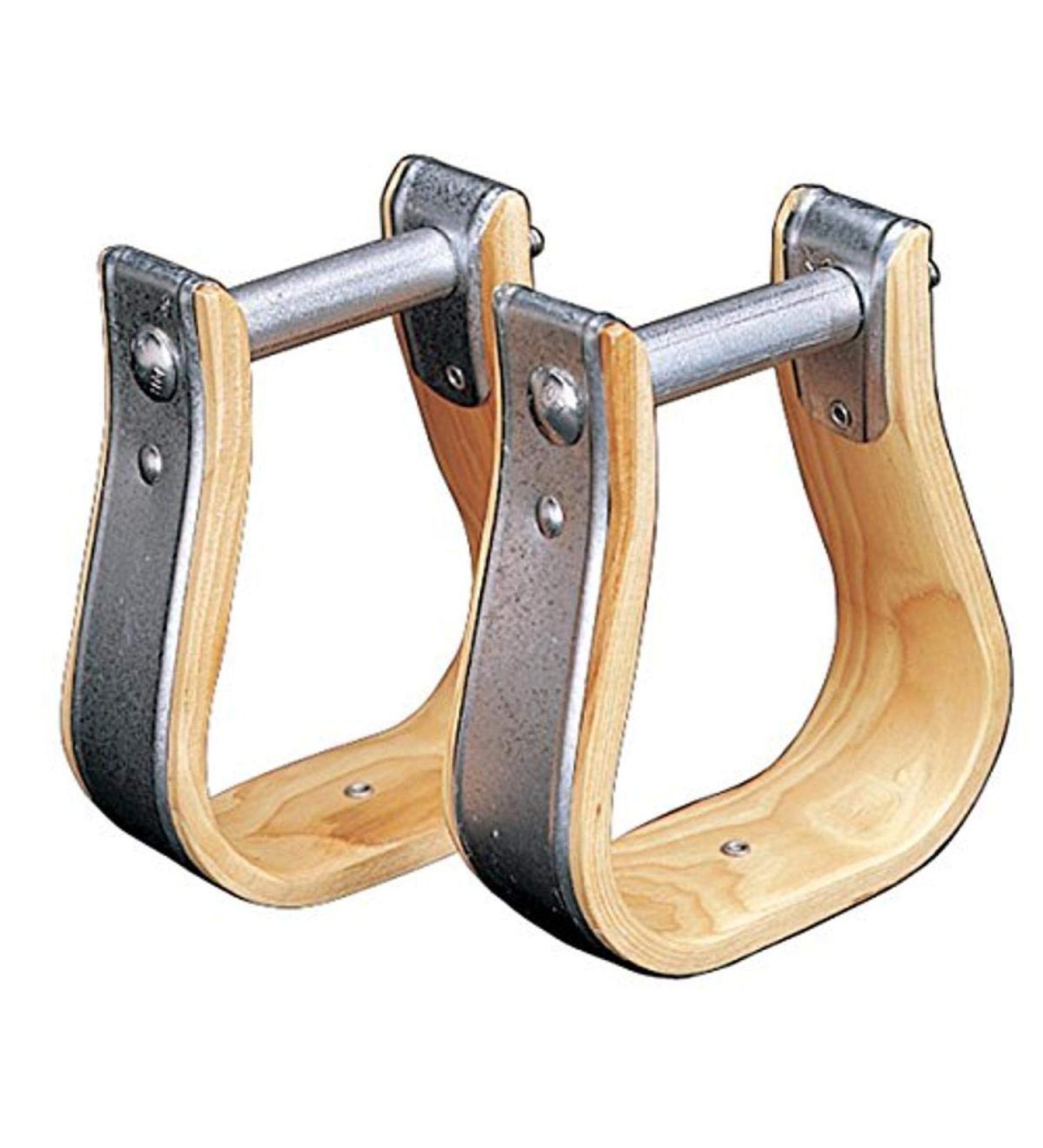 Weaver Leather Child-Sized Wooden Stirrups, 4.5 Width, 2.5 Neck