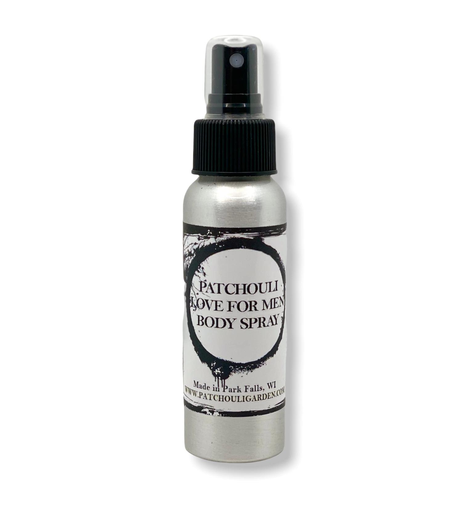 Patchouli Love for Men Perfume Body Spray 2.5 Ounces