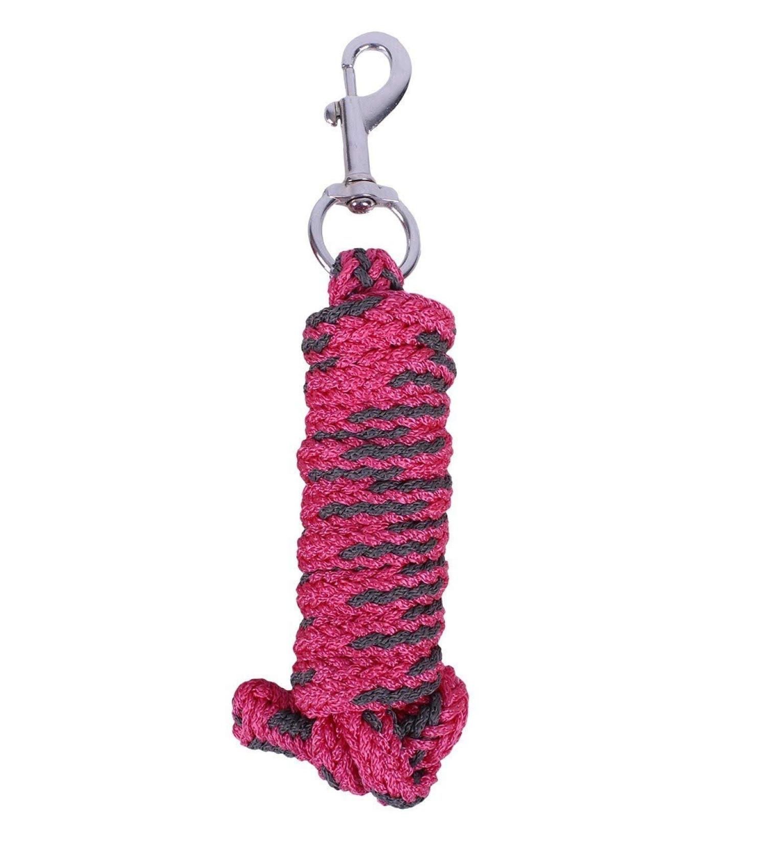 ARBO-INOX - Tie rope - 2m - with carabiner - 12 colours (fuchsia)