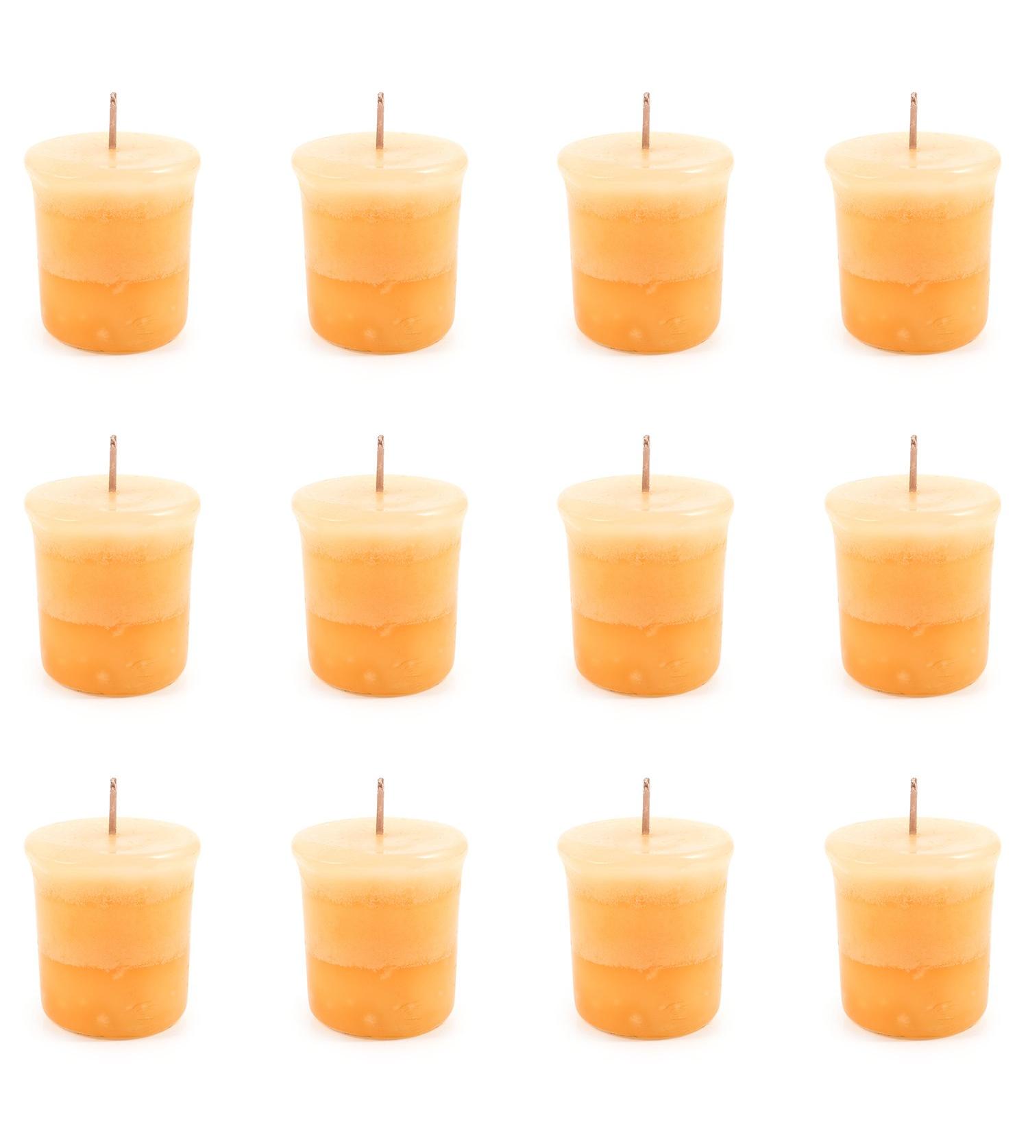 Pajoma Vanilla Votive Candle Set 12 Premium 55g Candles | Marble Design 17 Hours Burn Time 5cm Height | Perfect for International Shipping - Buy Online on GoSupps.com