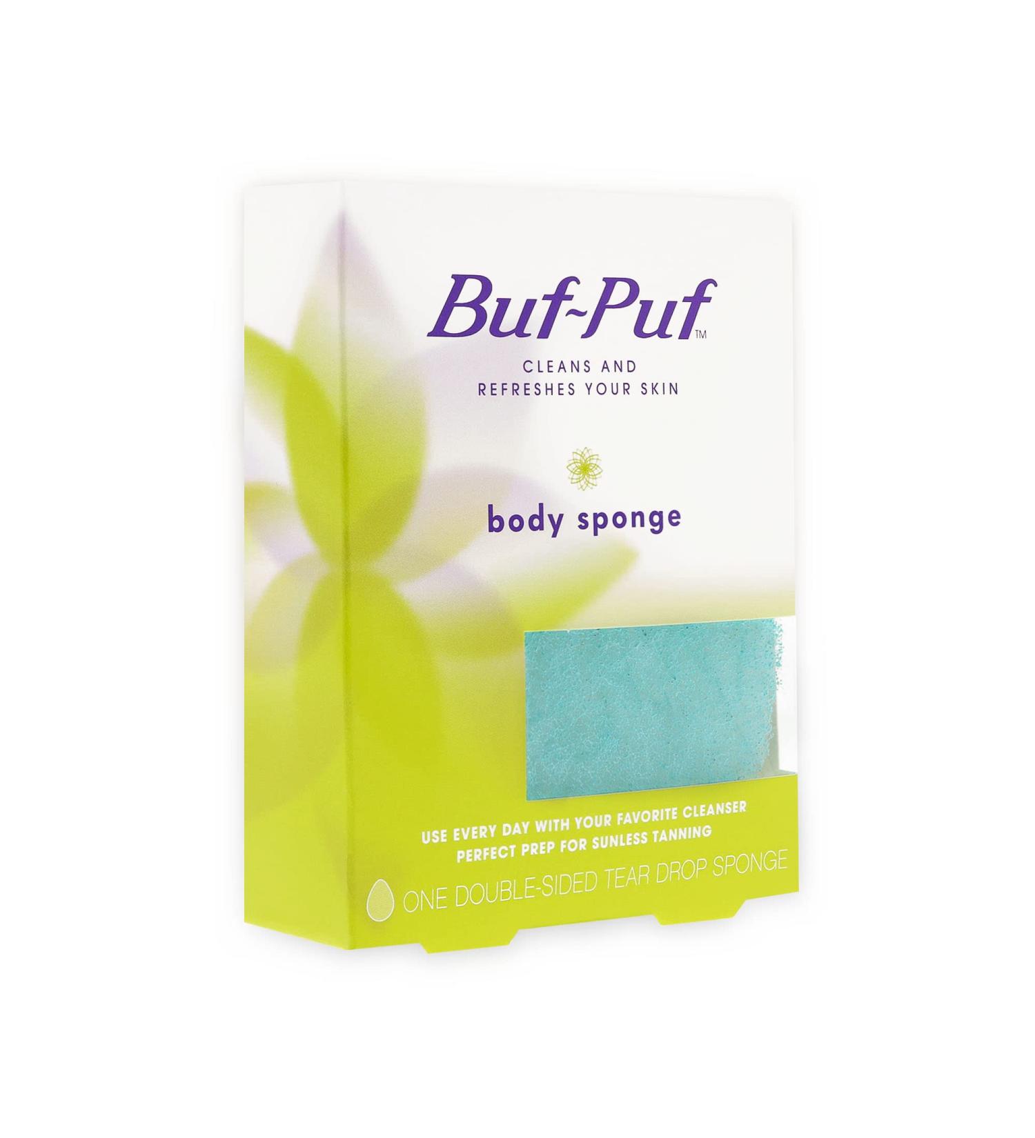 Buf-Puf Double Sided Body Sponge 2 Pack - Exfoliating Body Sponge for Smooth Skin - Buy Online on GoSupps.com