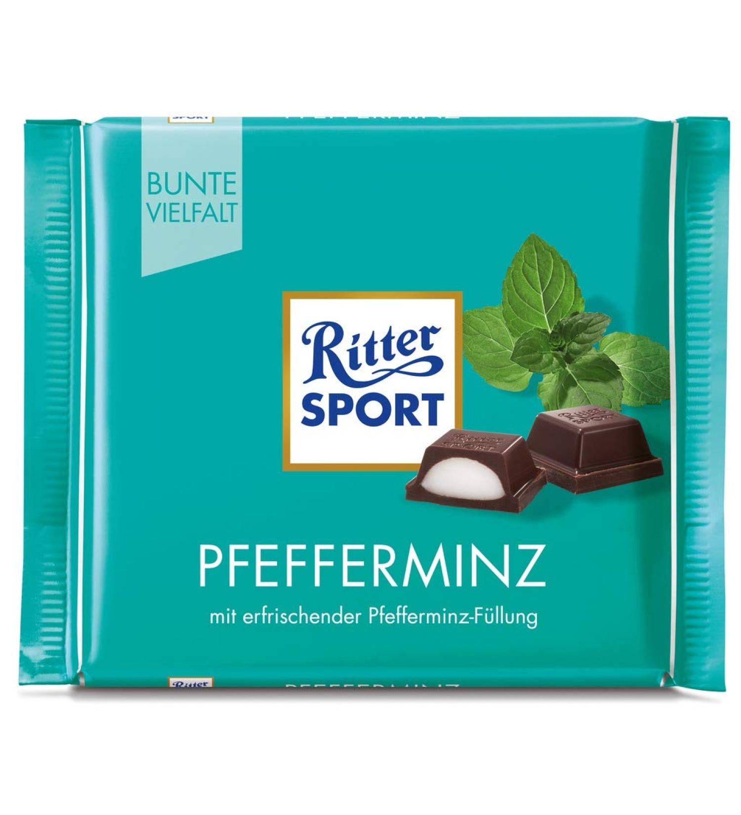 Ritter Sport Peppermint - Chocolate 5x100g
