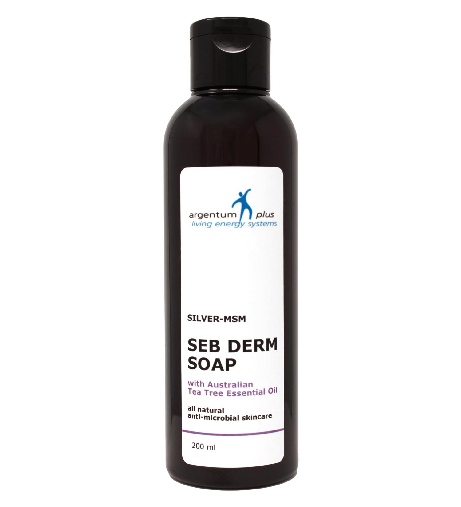 argentume plus - Silver-MSM Seb Derm Soap with Australian Tea Tree 200 ml | For skin prone to seborrheic dermatitis - Buy Online on GoSupps.com