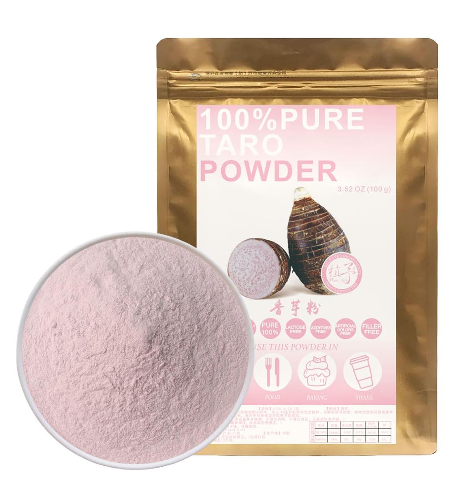 100% Natural Pure Taro powder 100g/3.52oz poudre de konjac pour smoothies shakes p tisseries et boissons | sans conservateurs sans sucre ajout  - Buy Online on GoSupps.com