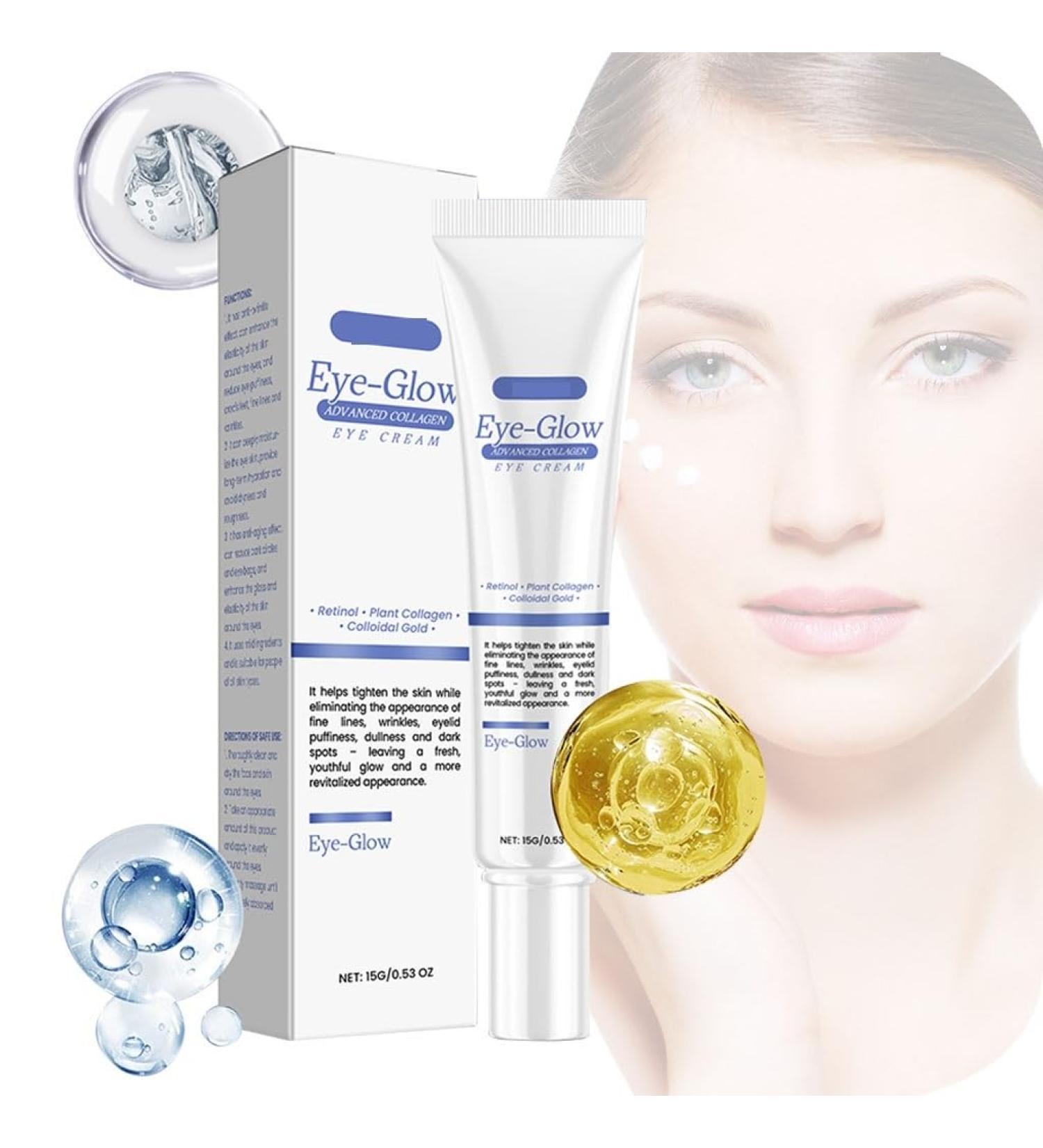 Firming Eye Cream - Improves Eye Elasticity Tightens Eye Bags Reduces Dark Circles Minimizes Fine Lines(1pcs) 1 Count (Pack of 1) - Buy Online on GoSupps.com