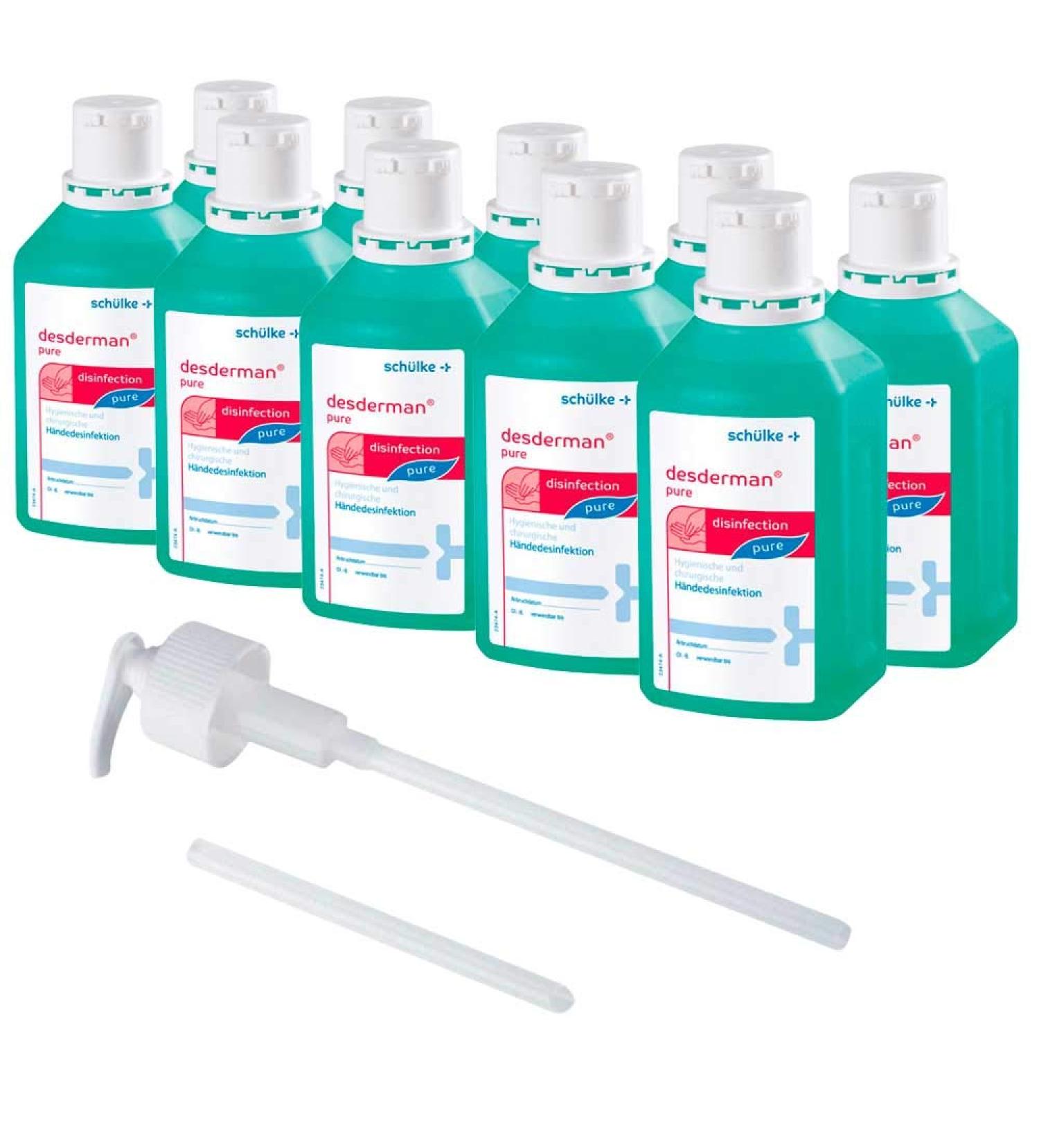 Buy 10x 500ml Sch lke Desderman Hand Disinfectant with Dosing Pump | Fast International Shipping - Buy Online on GoSupps.com