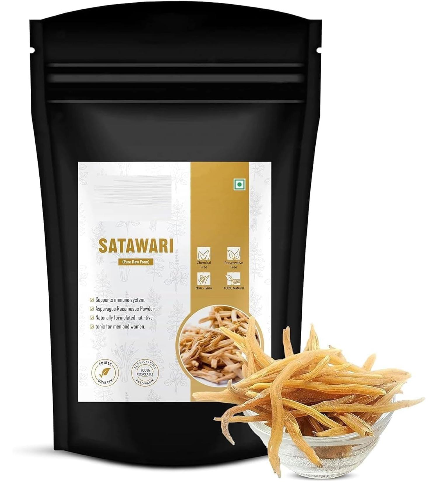 SM Raw Shatavari-100g | Whole Shatavar Root | Asparagus Racemosus | Indian Asparagus | Women's Health (Natural Food Grade) - Buy Online on GoSupps.com