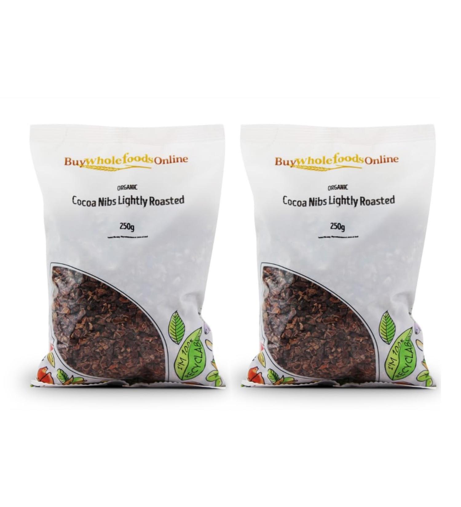 Organic Cocoa Nibs (Lightly Roasted) 500g (BWFO)