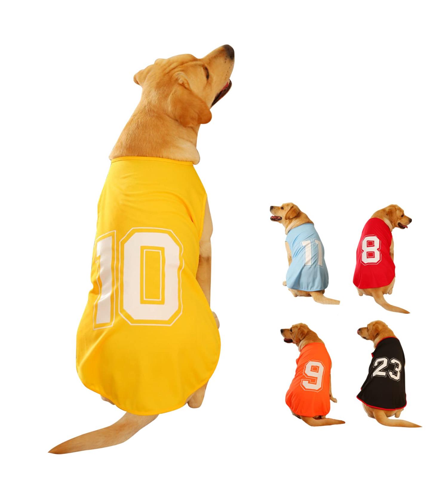 Breathable Dog Shirt - Summer Vest for Small Medium & Large Dogs | Printed Puppy Tank Top (Tall Yellow) - Buy Online on GoSupps.com
