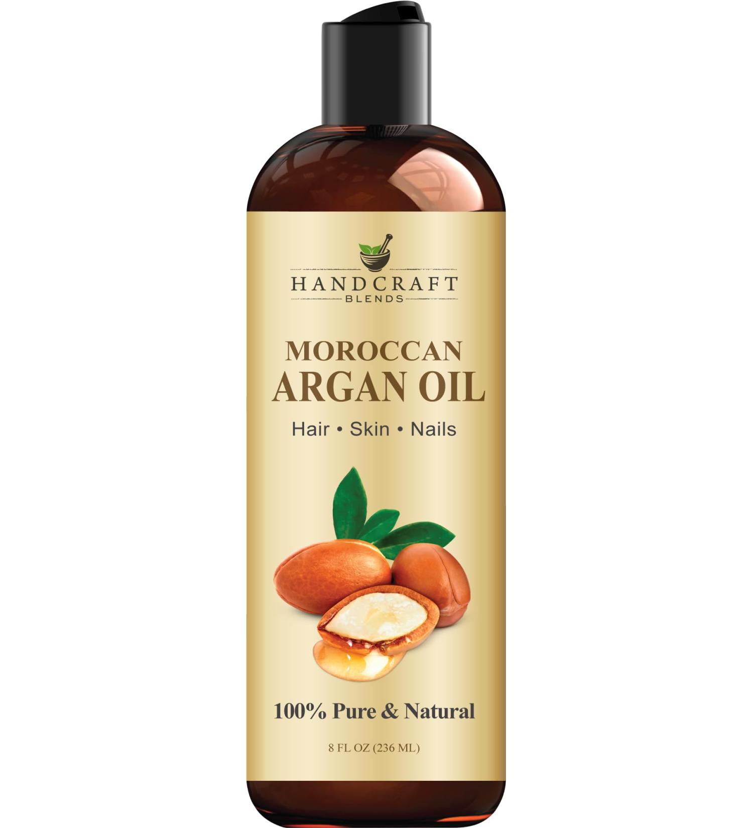 Handcraft Blends Moroccan Argan Oil - 8 Fl Oz - 100% Pure and Natural - Premium Grade Carrier Oil for Skin and Hair - Hair and Body - Massage - Cold-Pressed 8 Fl Oz (Pack of 1) Argan Oil 8 Fl Oz (Pack of 1) - Buy Online on GoSupps.com