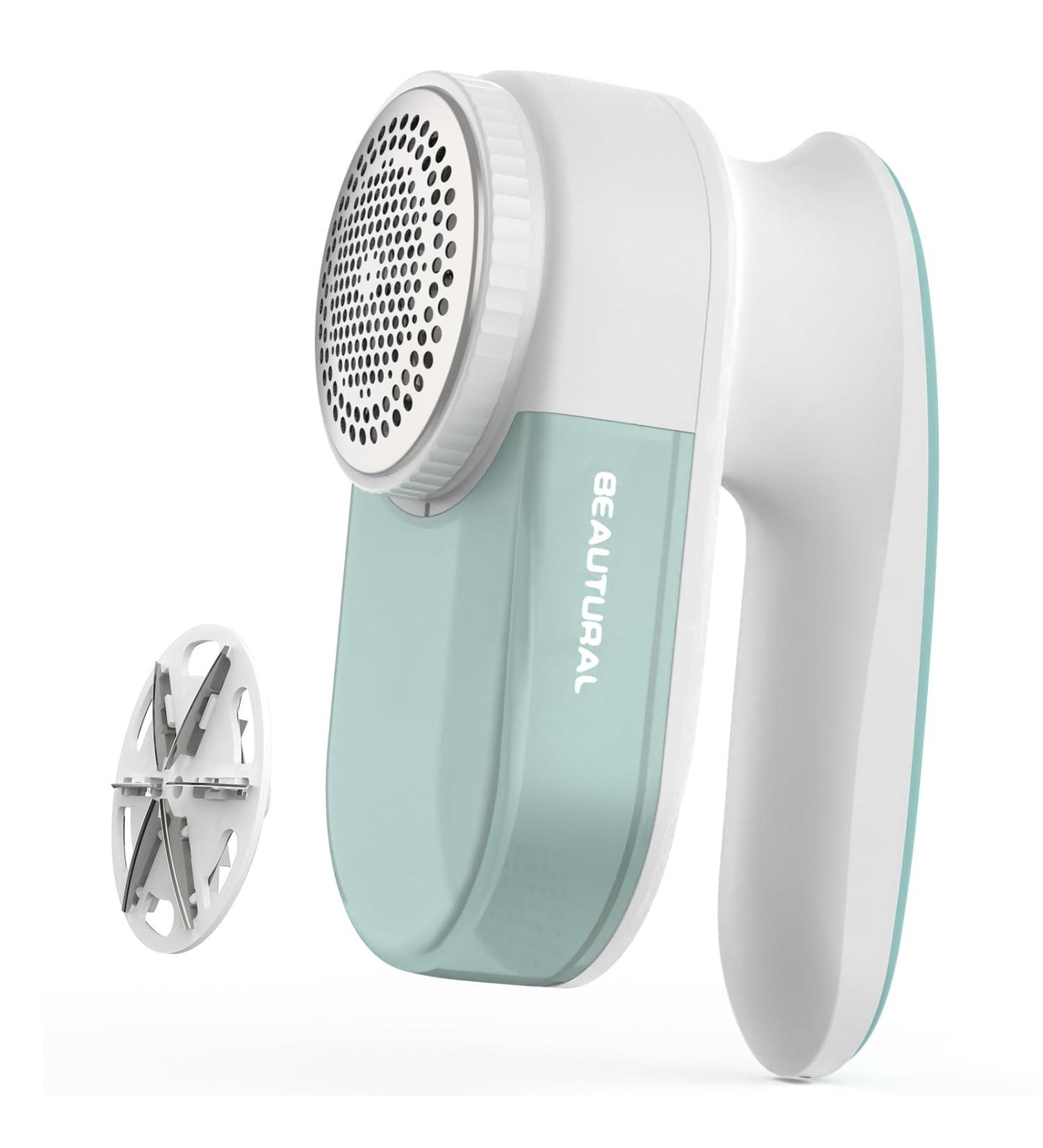 Buy BEAUTURAL Fabric Shaver & Lint Remover - Rechargeable Defuzzer with 2 Speeds & Replaceable Blade | Remove Fuzz & Lint from Clothes & Furniture - International Shipping - Buy Online on GoSupps.com