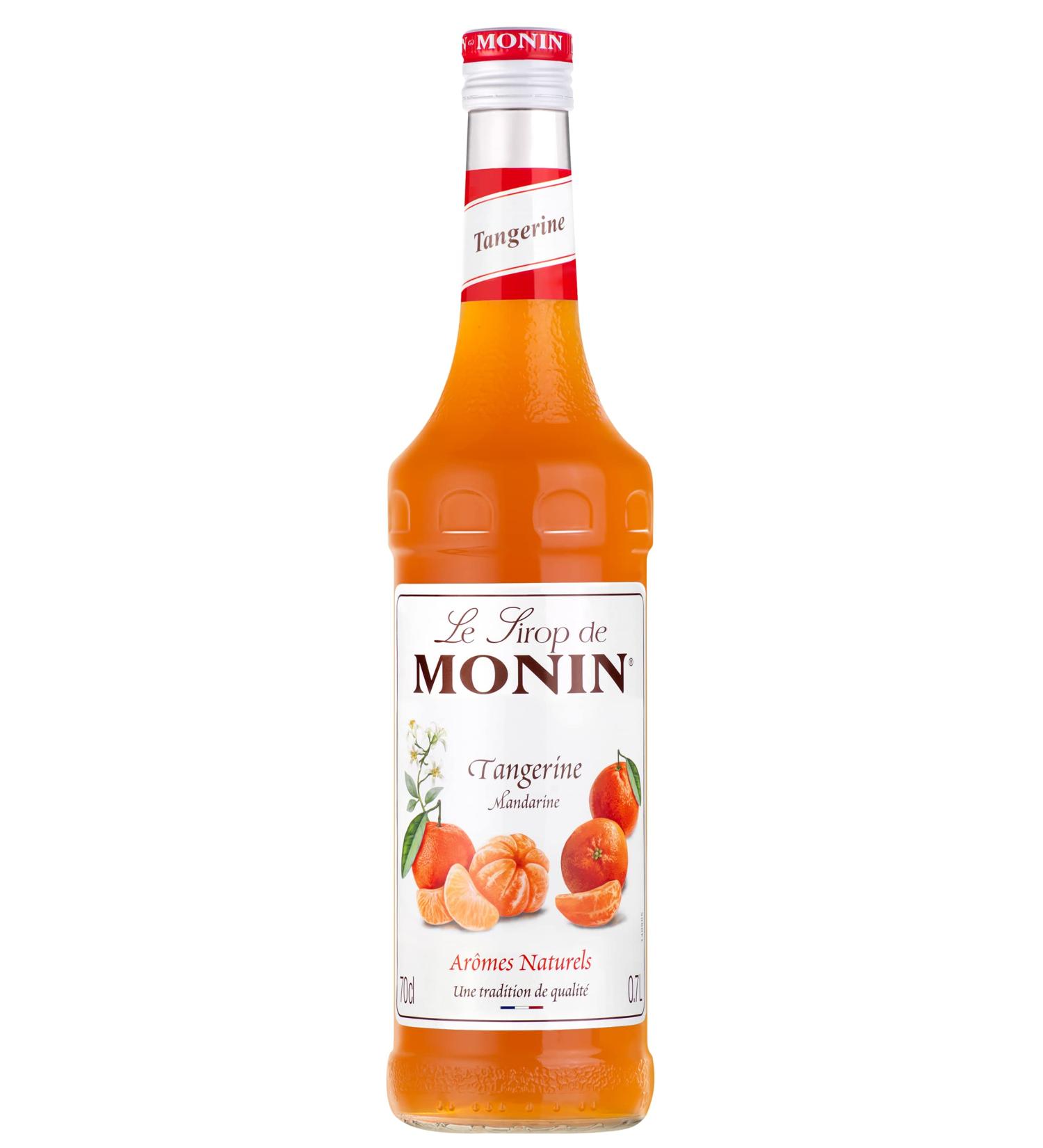 MONIN Premium Tangerine Syrup 700ml for Cocktails and Mocktails. Vegan-Friendly Allergen-Free 100% Natural Flavours and Colourings Single