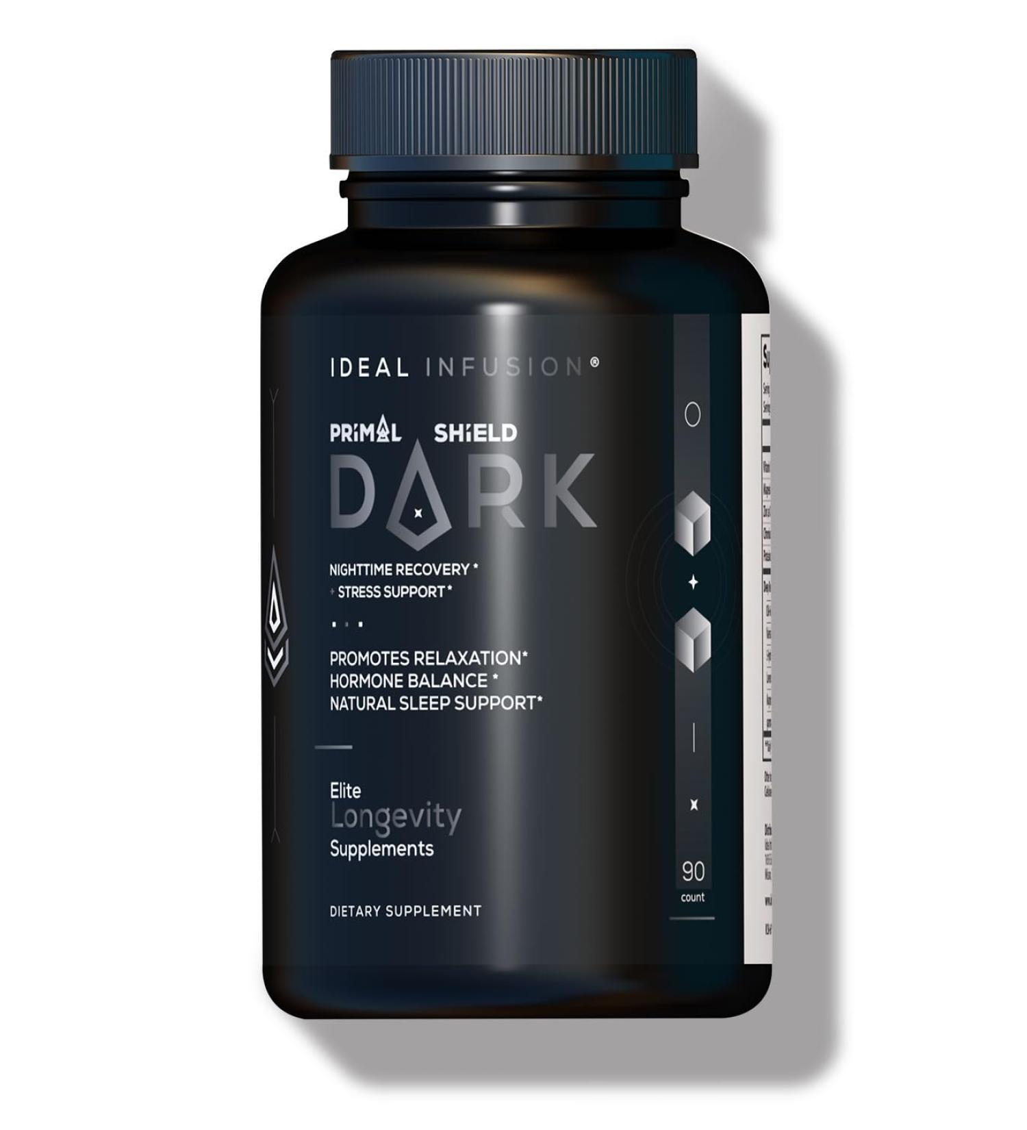 Ideal Infusion Nighttime Muscle Recovery & Deep Sleep Supplement: Relaxation and Stress Support - Magnesium Glycinate, KSM-66 (Melatonin Free) Vegan - Buy Online on GoSupps.com