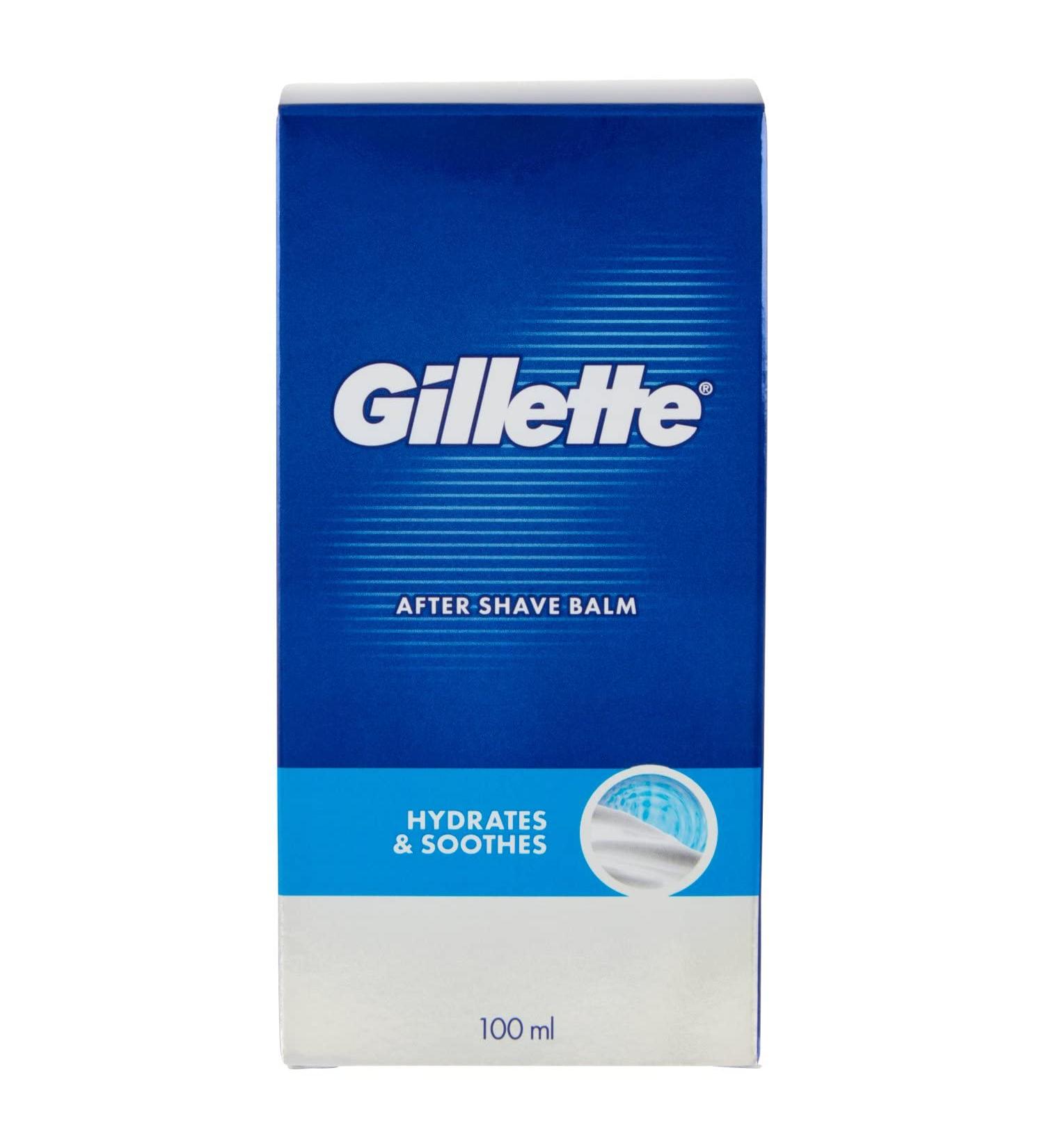Gillette Aftershave Balm 3-in-1 with SPF +15 100ml | Moisturizes and Soothes Skin - Buy Online on GoSupps.com