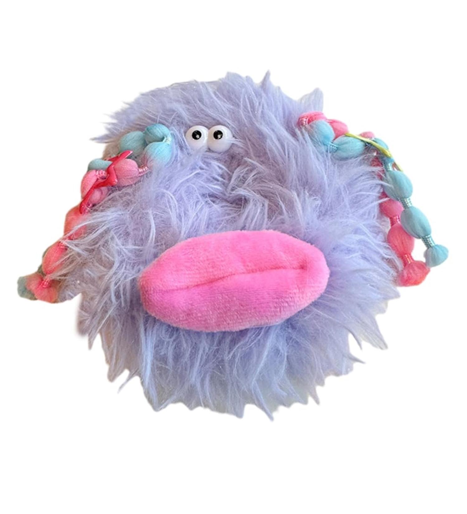 xbiez Elastic Hair Scrunchies for Kids Colorful Sausage Mouth Doll Ponytail Hair Rope Christmas Hair Rope for Toddler Girls Purple - Buy Online on GoSupps.com