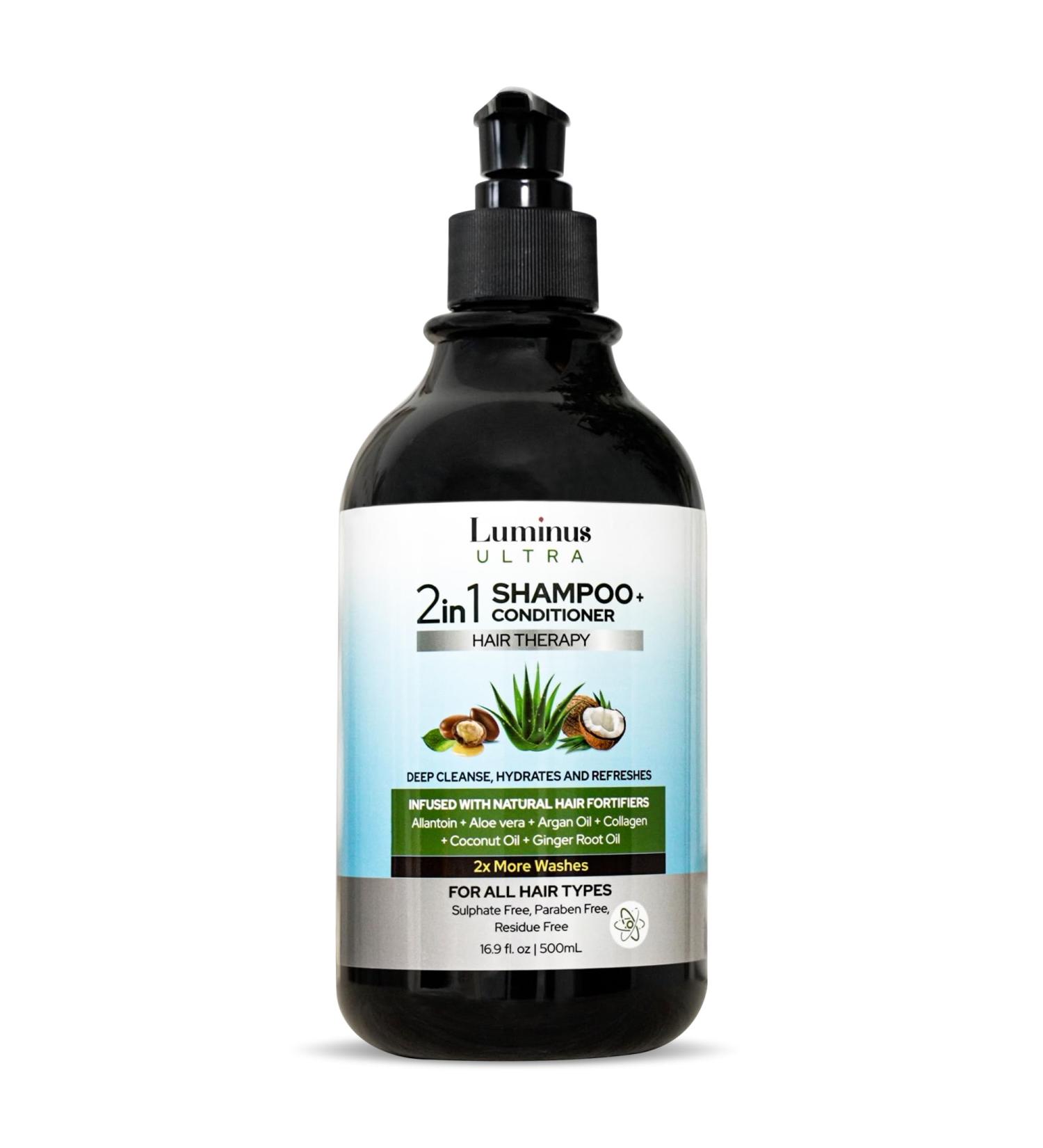 Buy 2 in 1 Shampoo and Conditioner - Clarifying Natural Formula Sulfate Free for Men & Women | 16.9 FL Oz - International Shipping Available - Buy Online on GoSupps.com