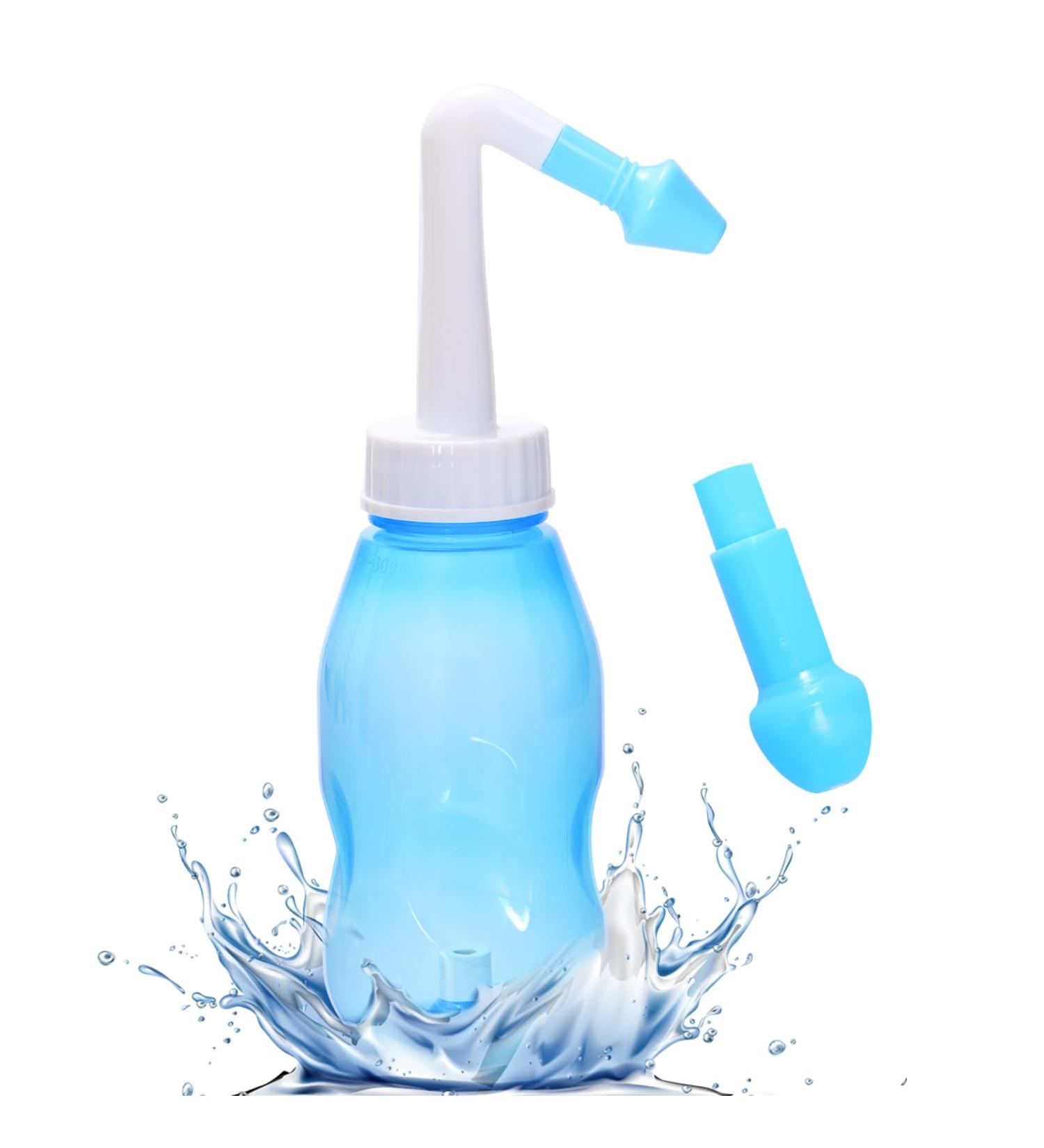 Linxiu Neti Pot | Sinus Rinse & Nasal Wash Bottle - 300 ML for Adults & Kids | Effective Nasal Irrigation Cleaner - Buy Online on GoSupps.com
