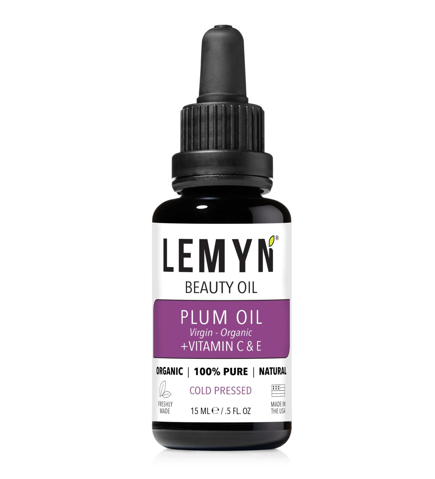 Plum Kernel Face Oil |Supercharged with Vitamin C & E | Freshly Made | Luxurious Hydration & Glow | Organic & Natural | Handcrafted Freshness from Santa Barbara CA 0.5 Fl Oz (Pack of 1) - Buy Online on GoSupps.com