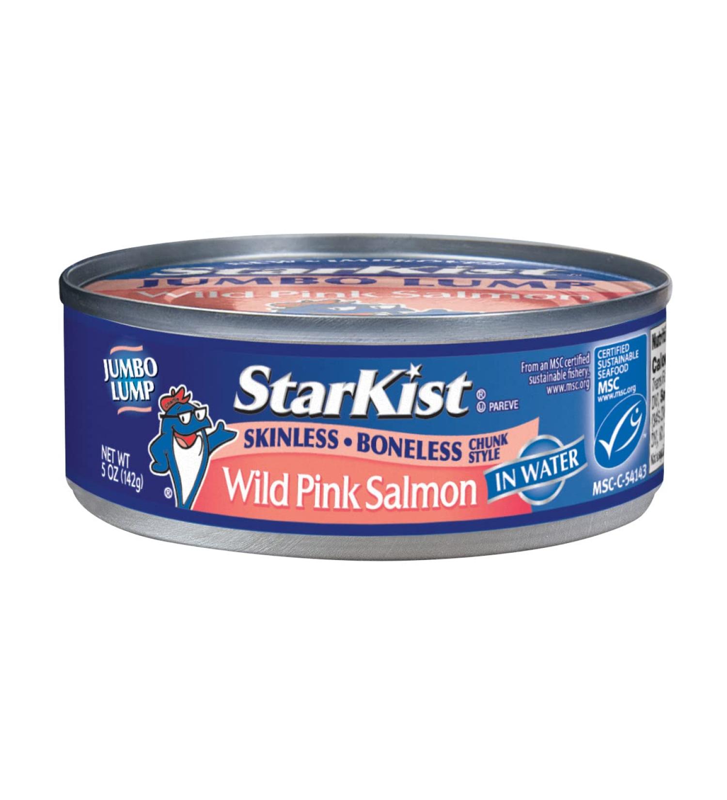 StarKist Wild Pink Salmon Skinless Boneless 5oz (Pack of 12) - Pink Salmon in Water - Buy Online on GoSupps.com