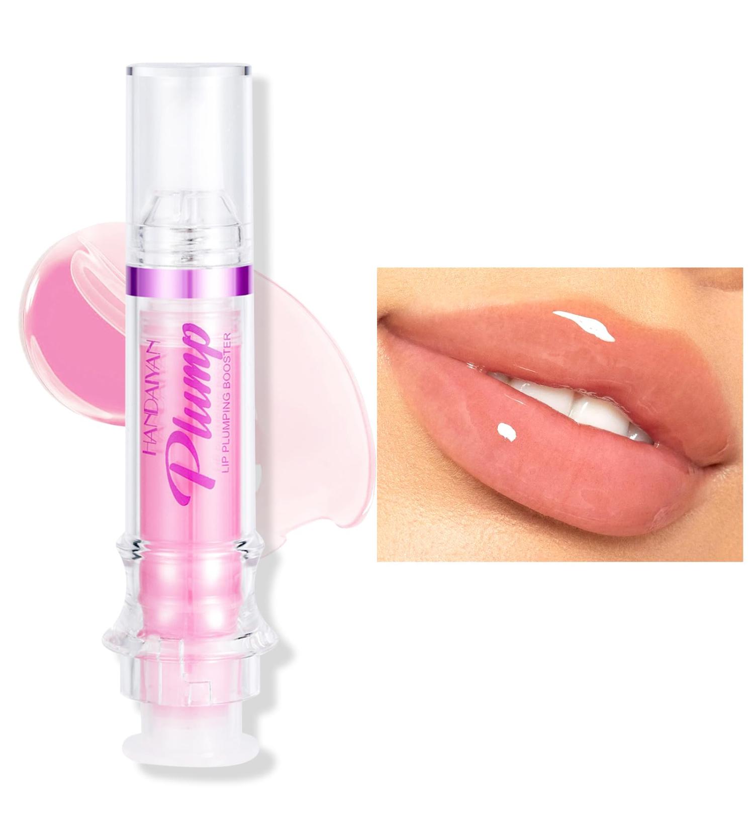 Erinde Lip Plumper Gloss Natural Spicy Lip Plumping Booster Ultra-Hydrating & Nourishing Plump Lip Plumper Glossy Finish Fuller Lip Plumping Oil for Women Girls 01# - Buy Online on GoSupps.com
