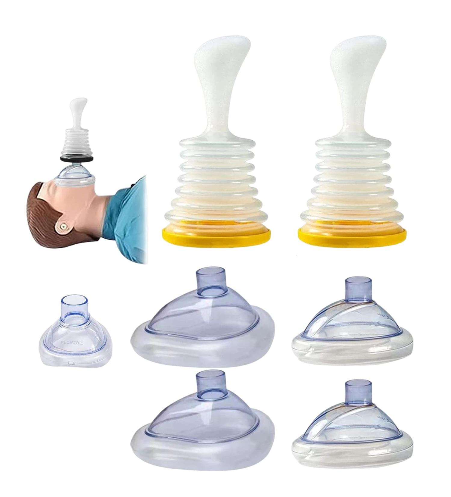 2 Set Choking Rescue Device with CPR Masks | Portable First Aid Kit for Adults & Kids | Suction Device for Fast Relief - Buy Online on GoSupps.com